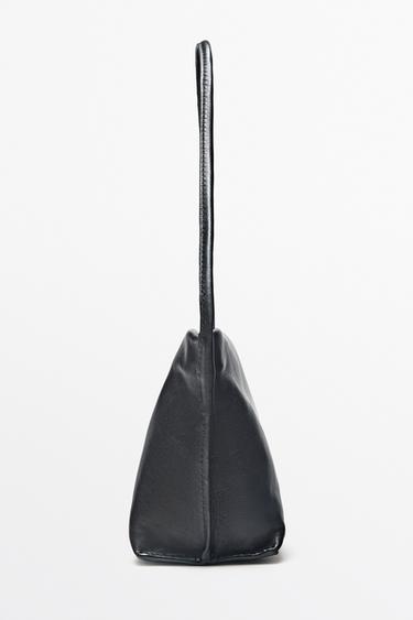 Mini nappa leather shoulder bag — BLACK 2