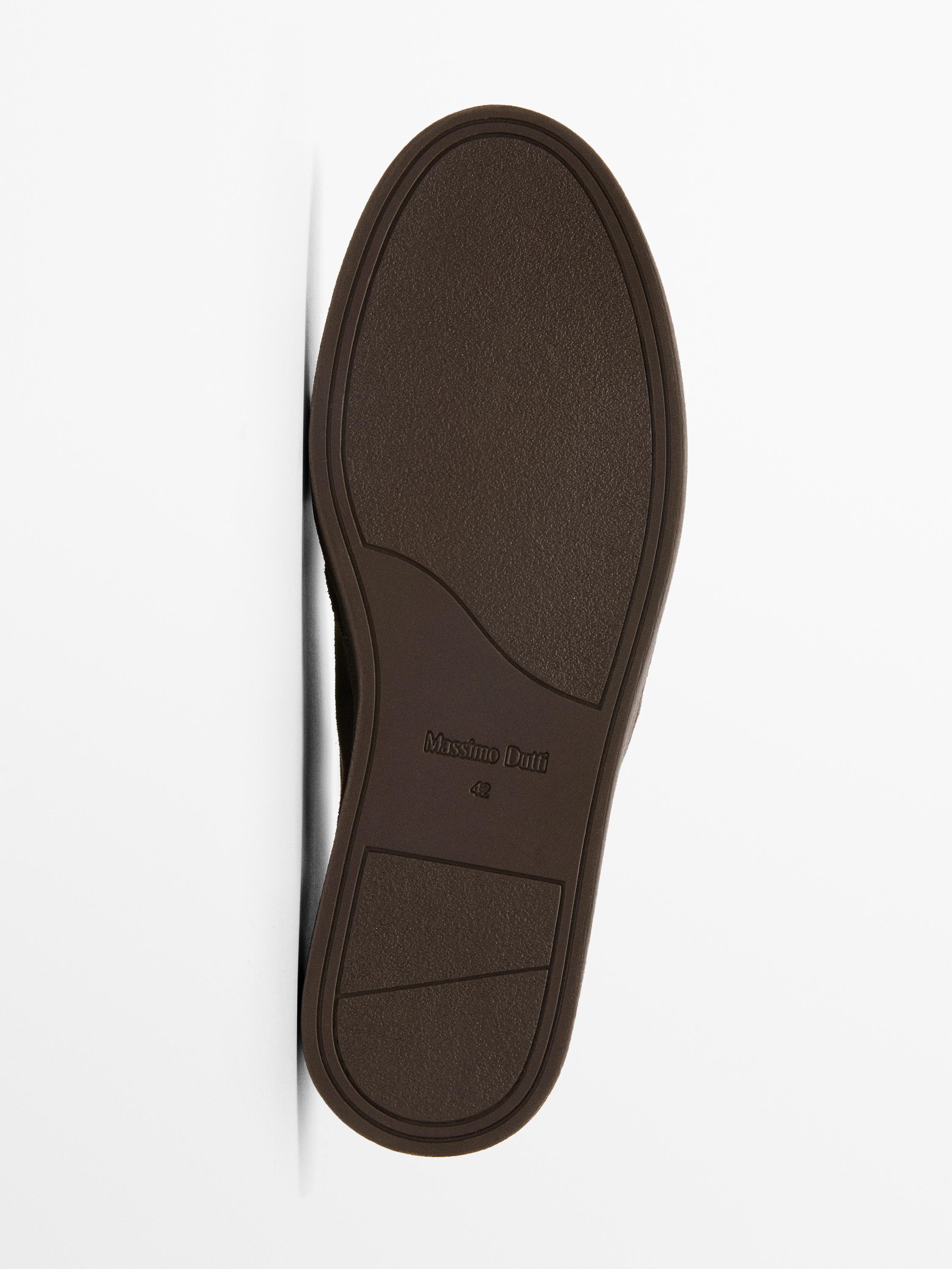 Moc toe boot-style shoes — BROWN