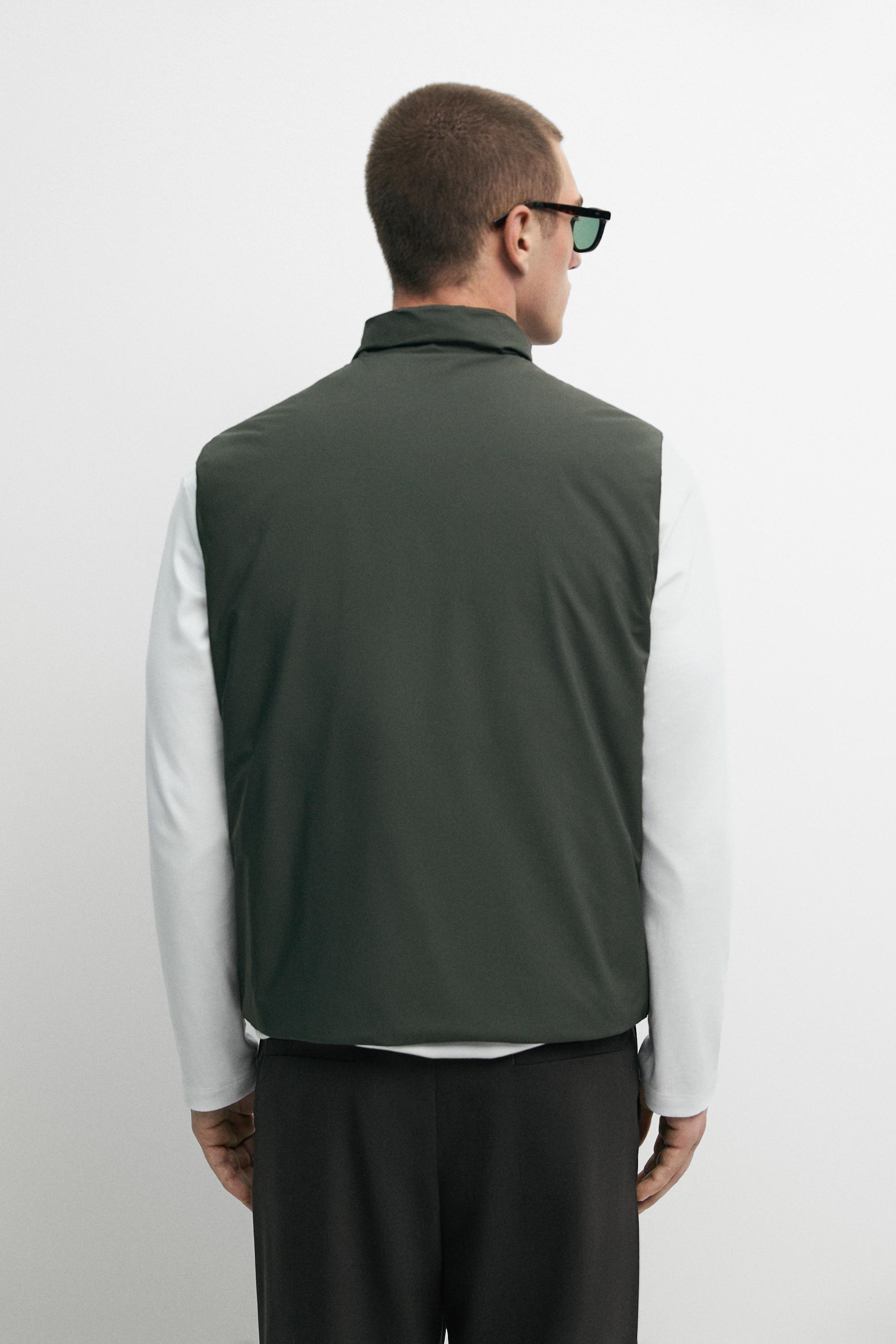 Ultra-lightweight water-repellent down gilet — DARK MARL
