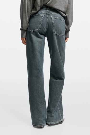 High-waist wide-leg jeans — Dark blue 5