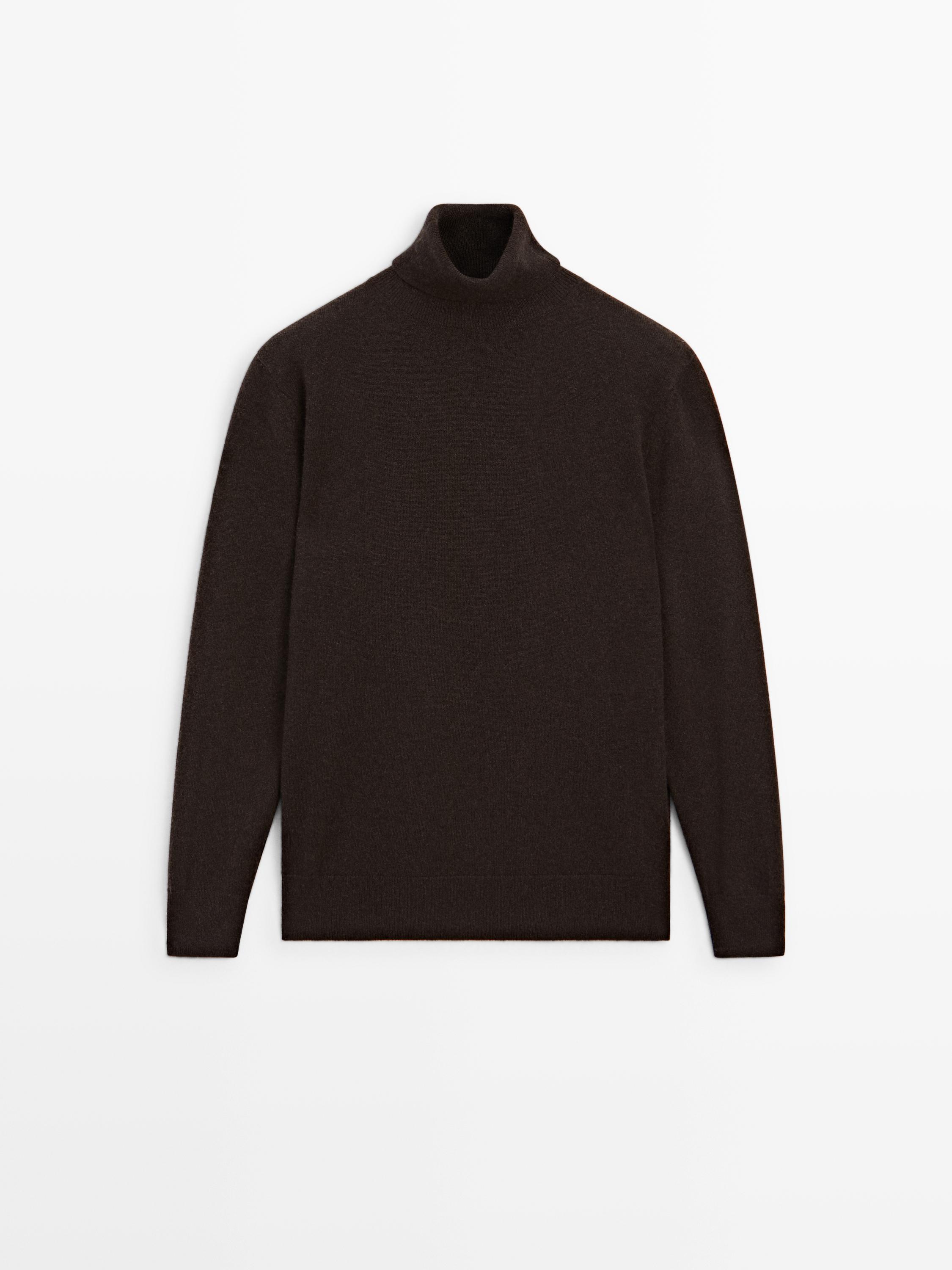 Knit 100% cashmere turtleneck sweater