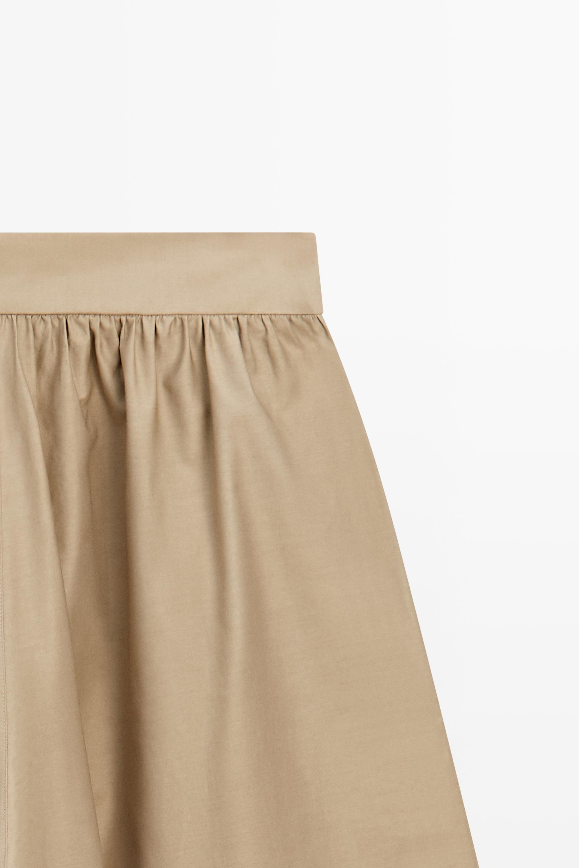 Culottes with pleated details - LIMITED EDITION — BEIGE