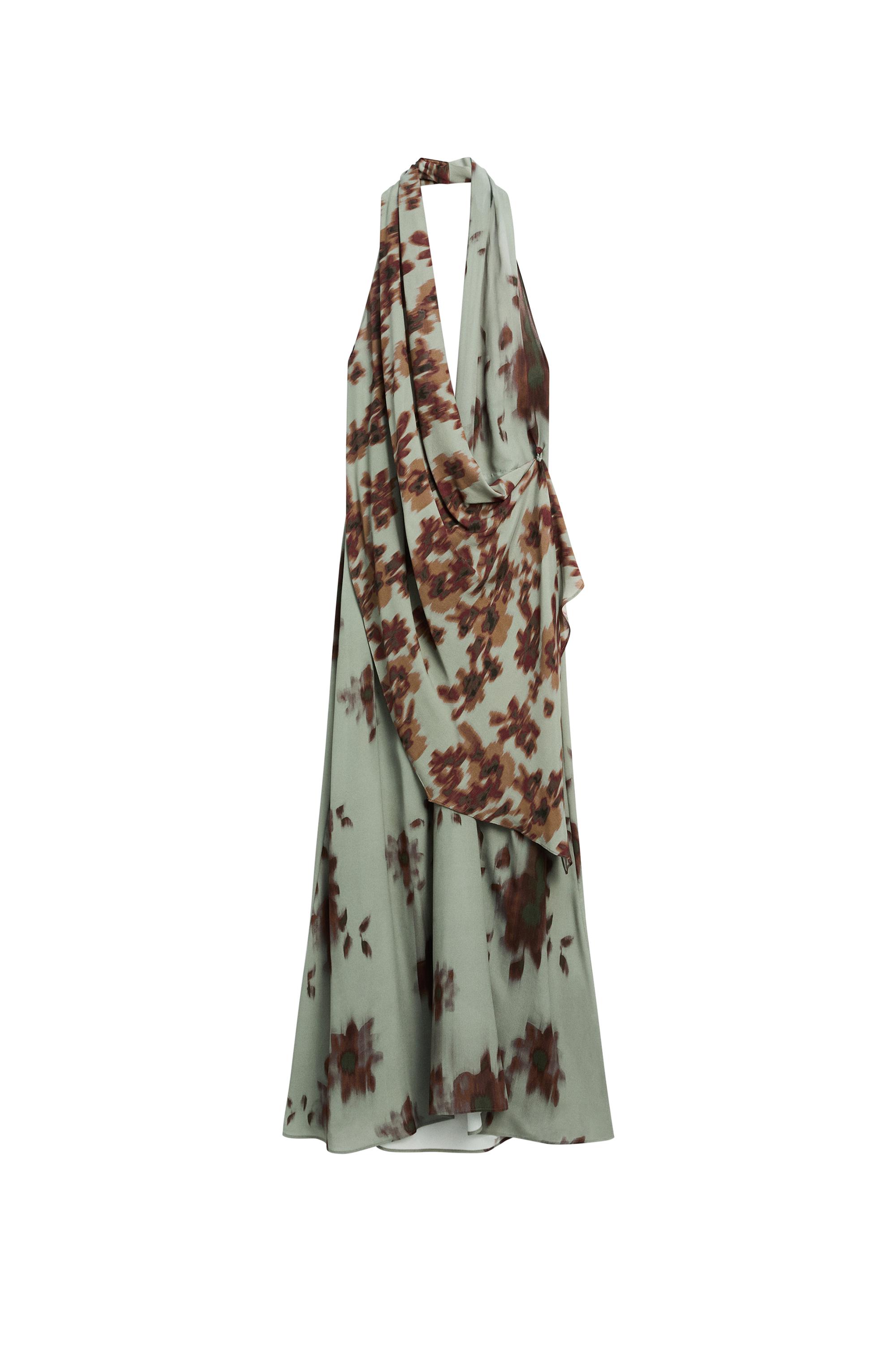 massimo dutti halter dress Massimo Dutti Maxi Halter Dress Size 6