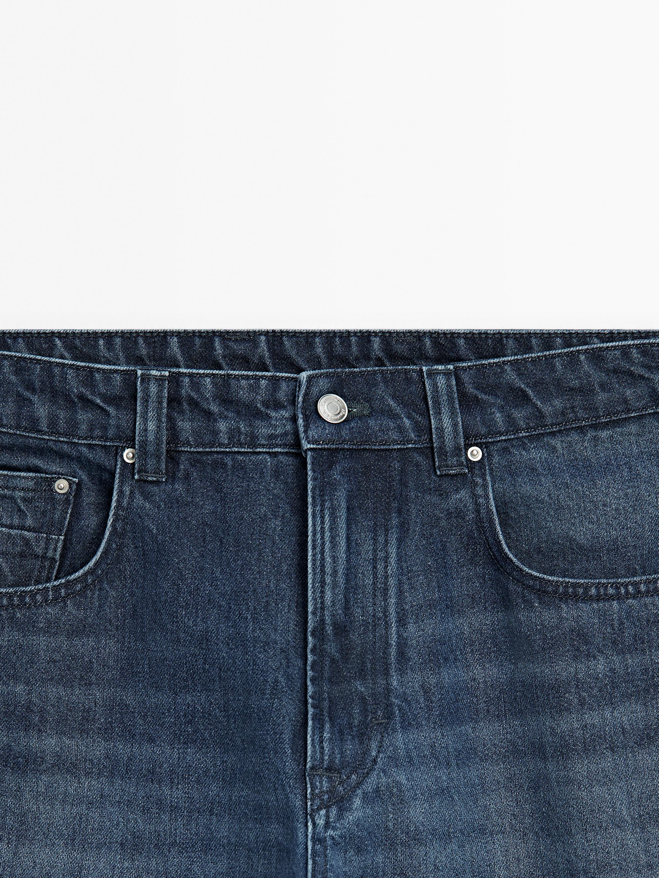 Regular-Fit-Jeans aus 100 % Baumwolle