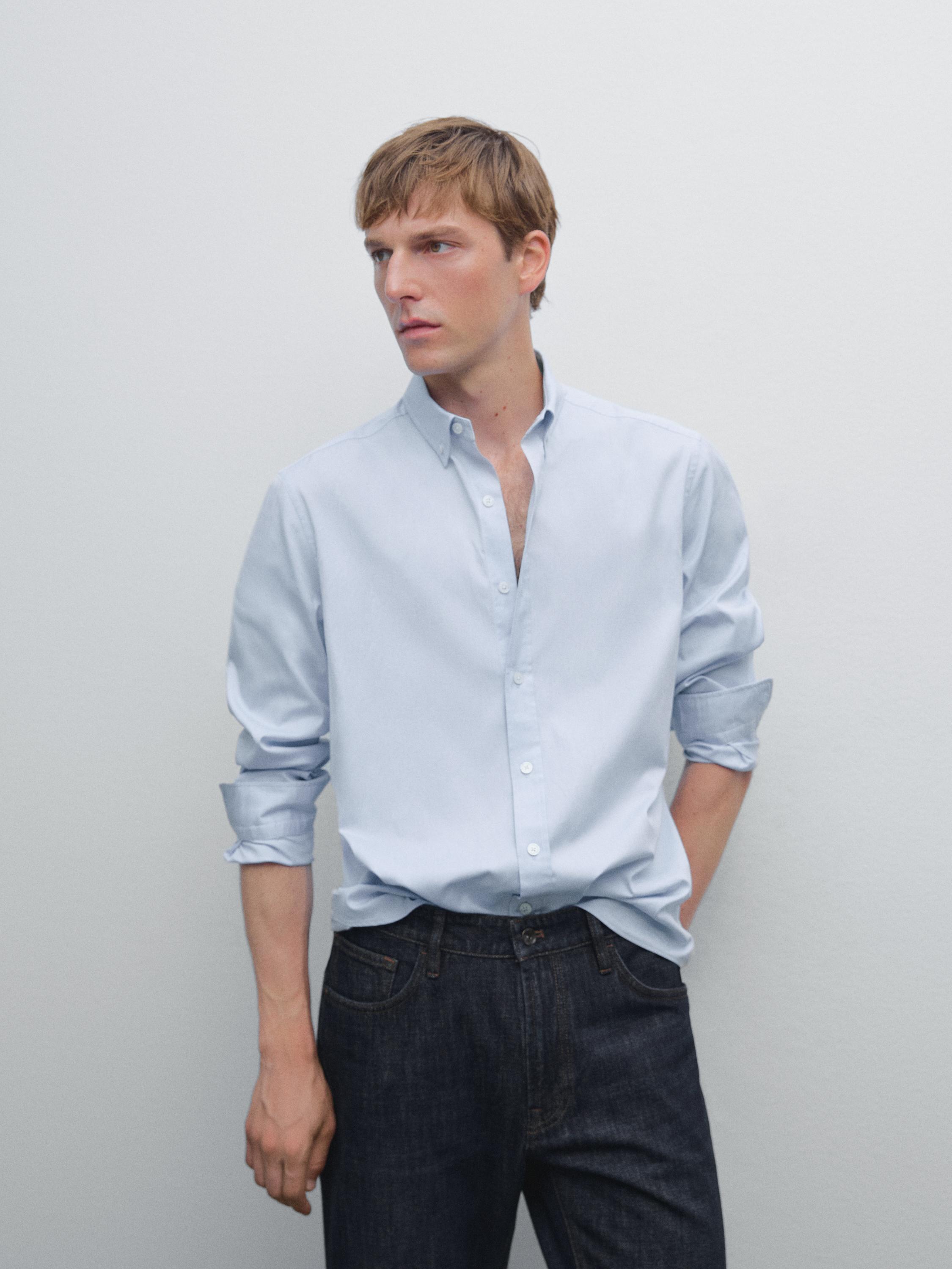 Camisa oxford regular fit
