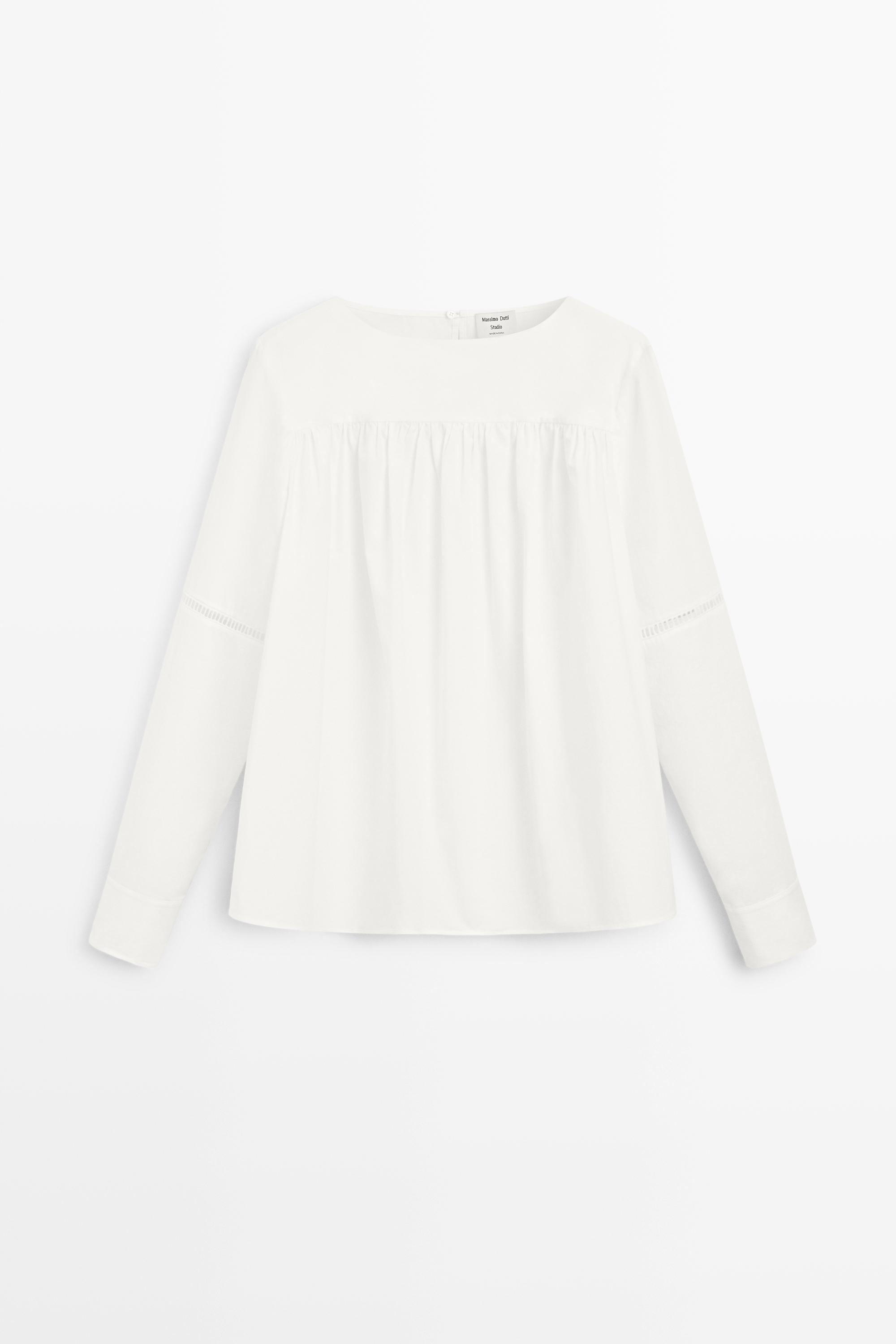 Blusa a sbuffo 100% cotone - STUDIO