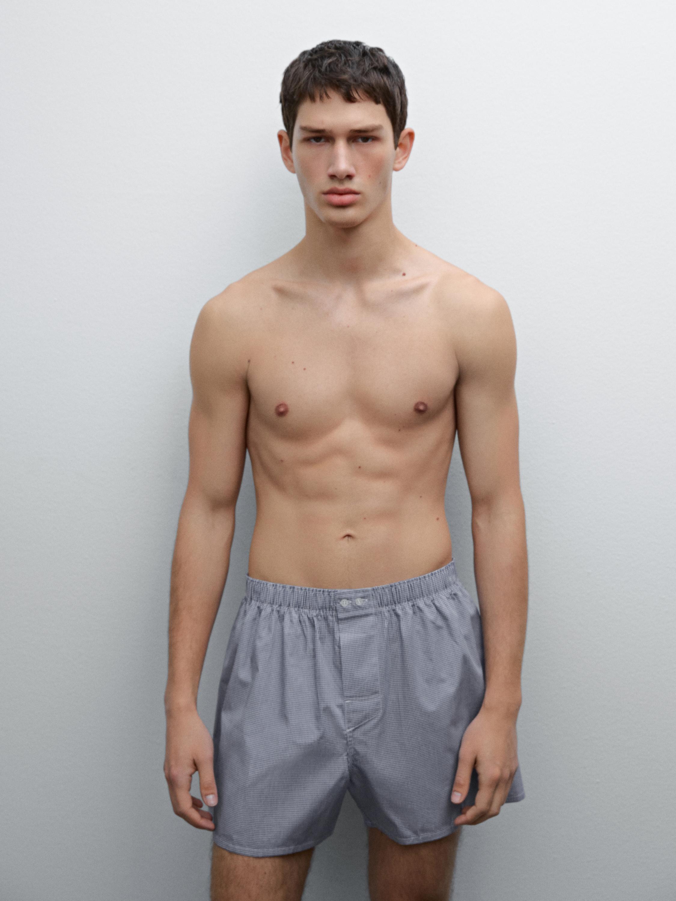 Gingham mini boxers