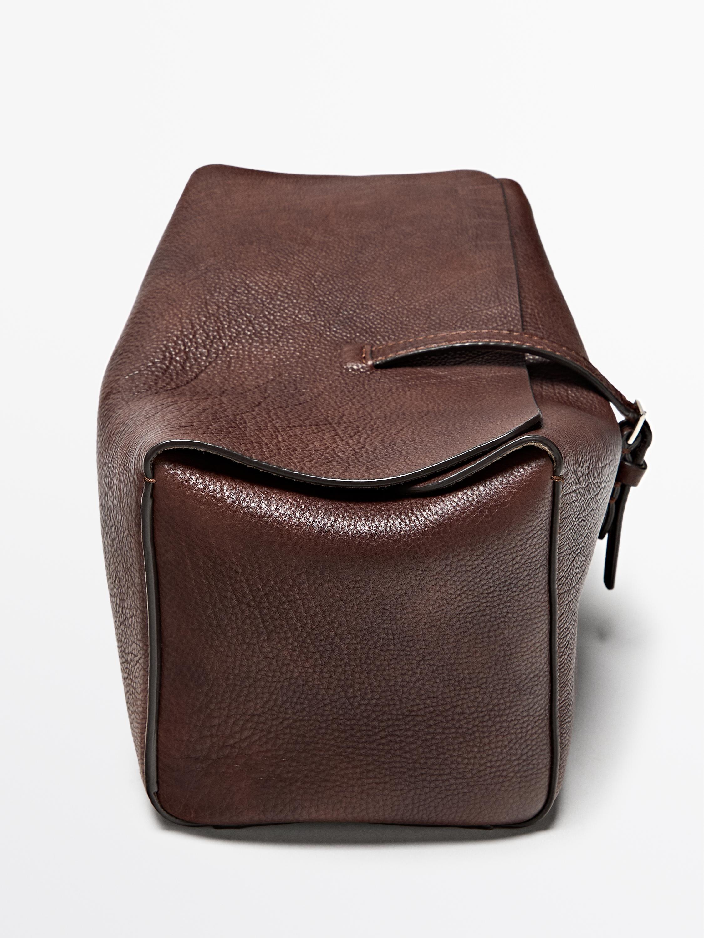 Дорожный несессер из кожи наппа