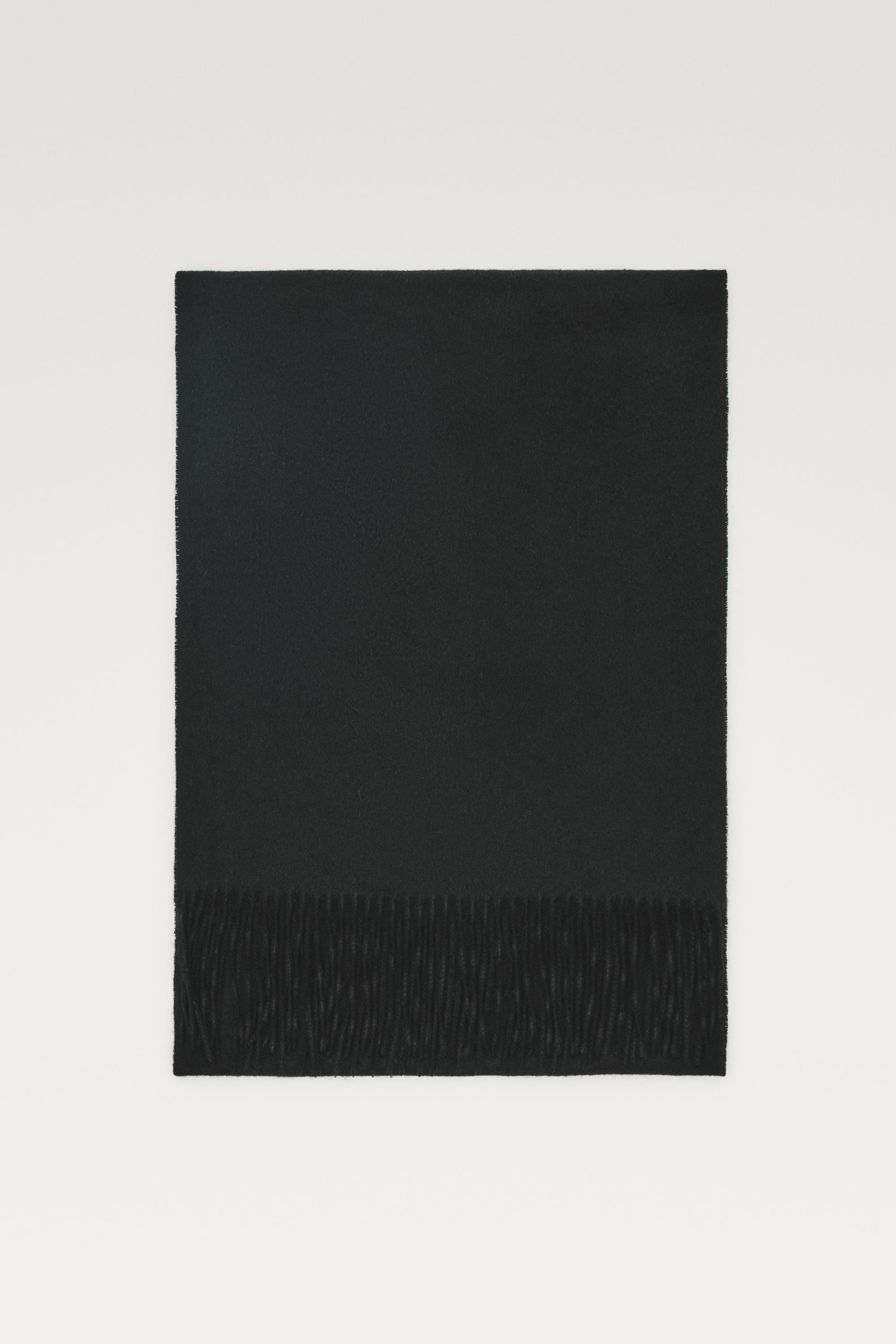 Écharpe en maille à franges 100 % cachemire