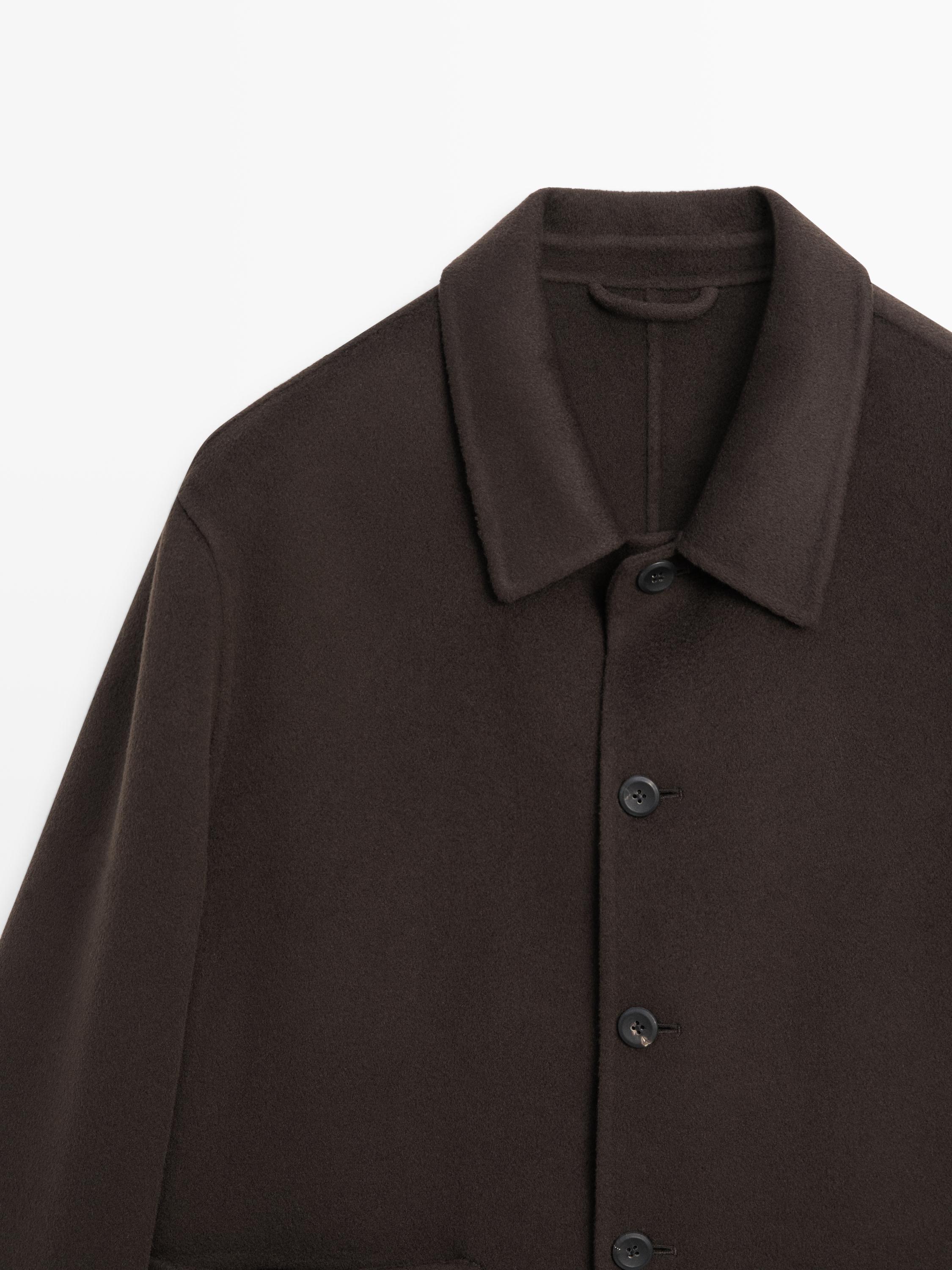 Short 100% cashmere coat