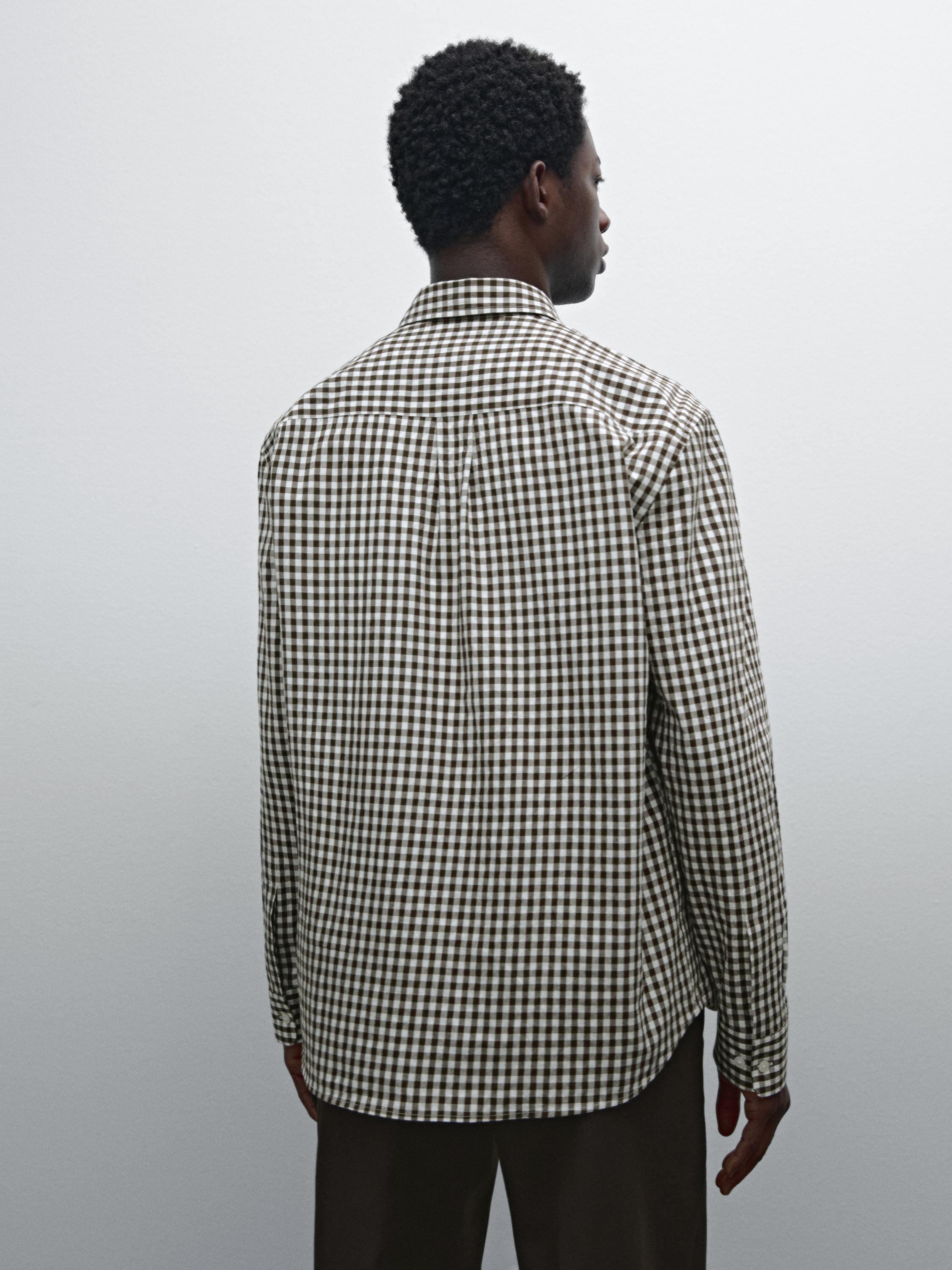 Relaxed fit check shirt