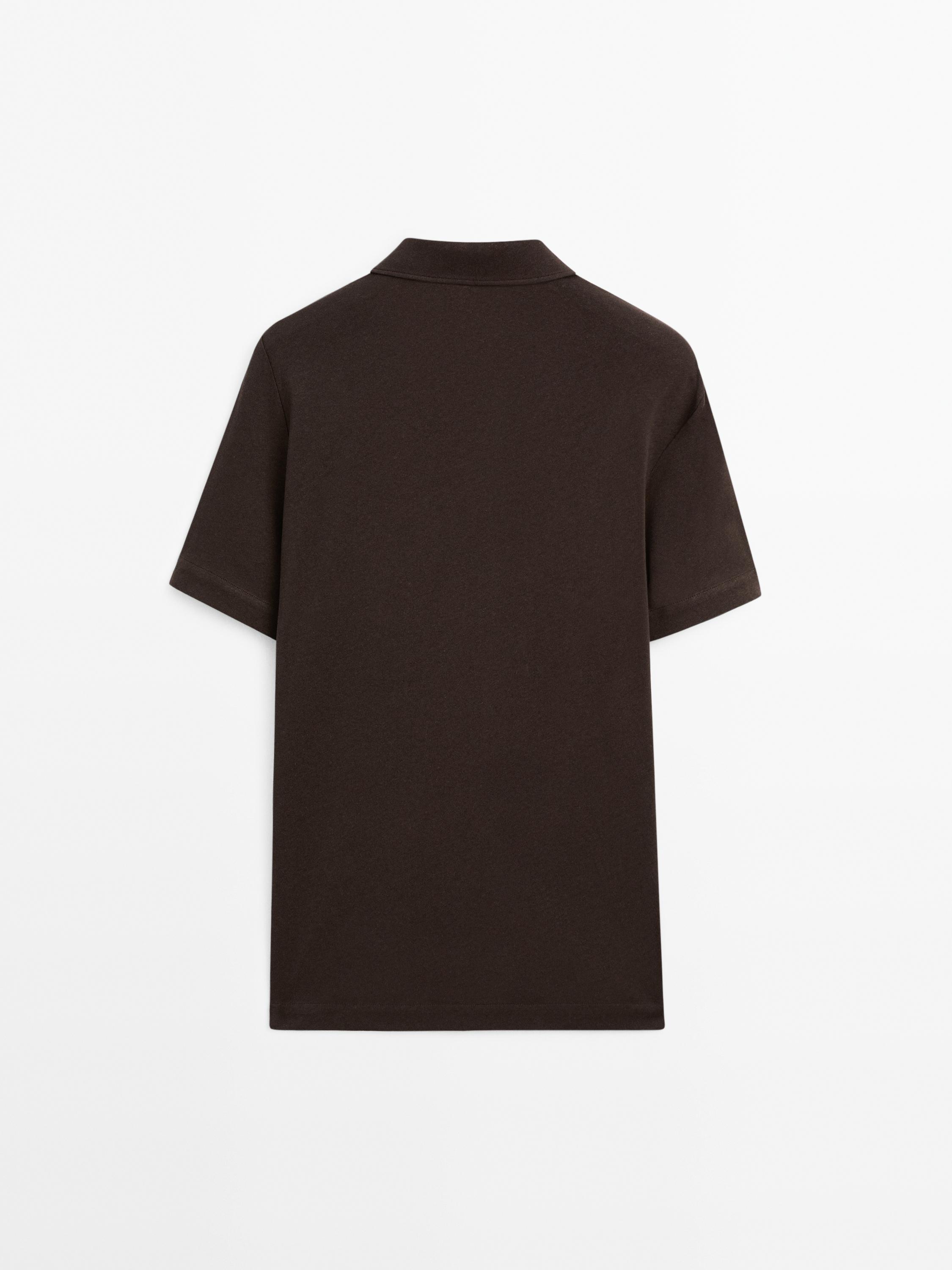Linen blend short sleeve shirt