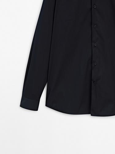 Slim fit stretch shirt — NAVY BLUE 7