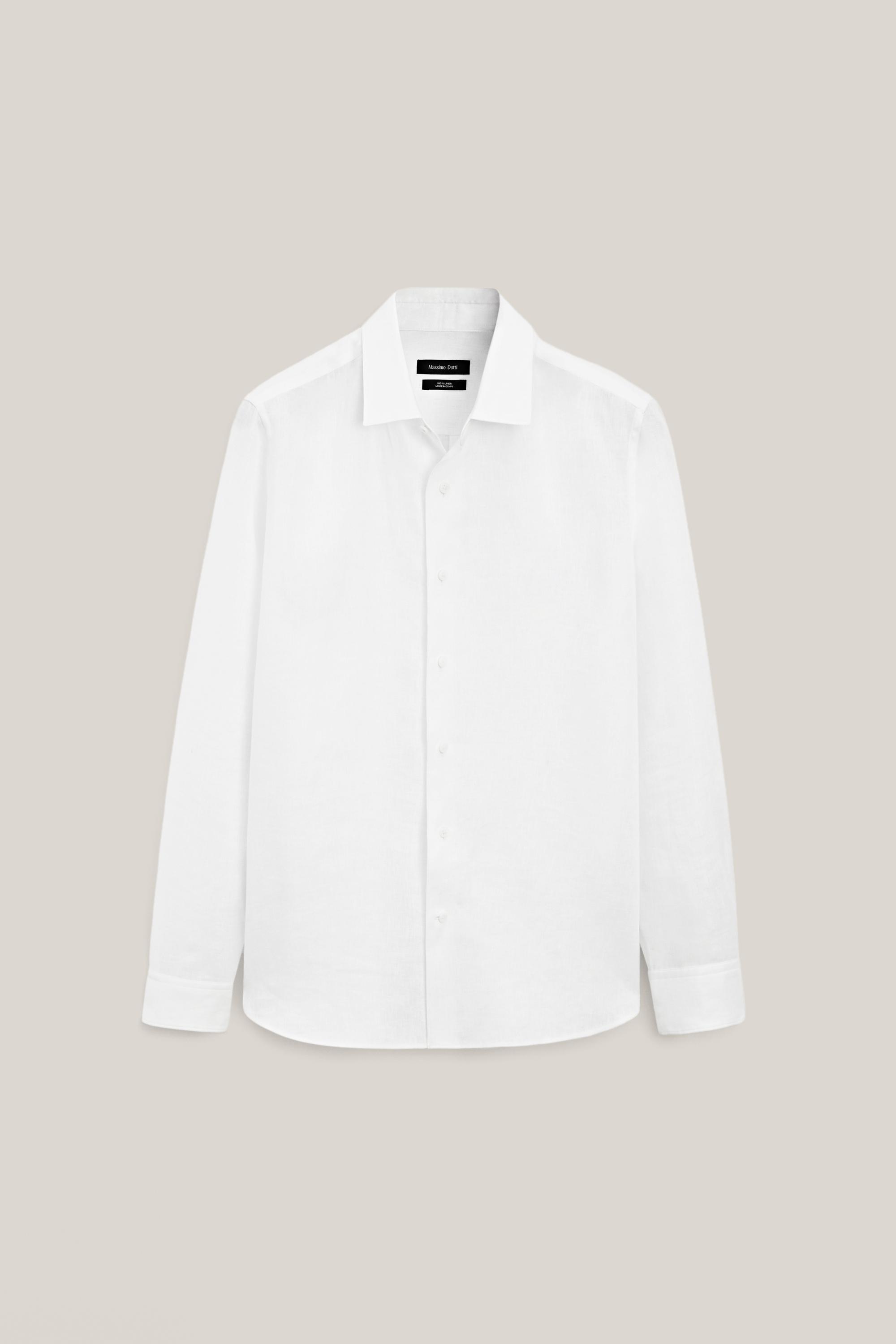 Extra fine 100% linen shirt - LIMITED EDITION — WHITE