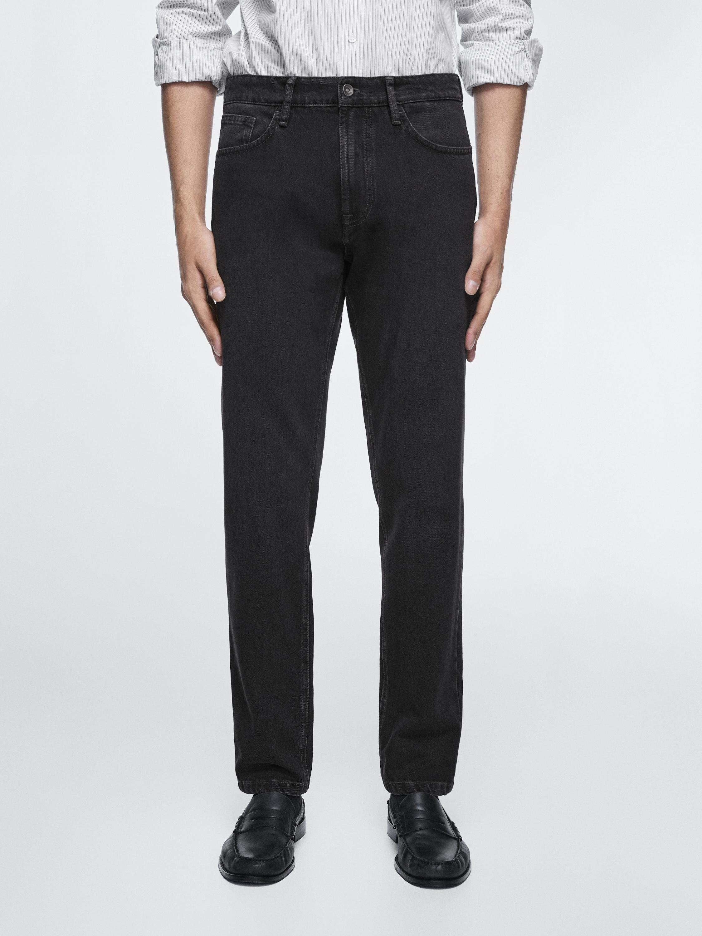 Tapered fit jeans — CHARCOAL