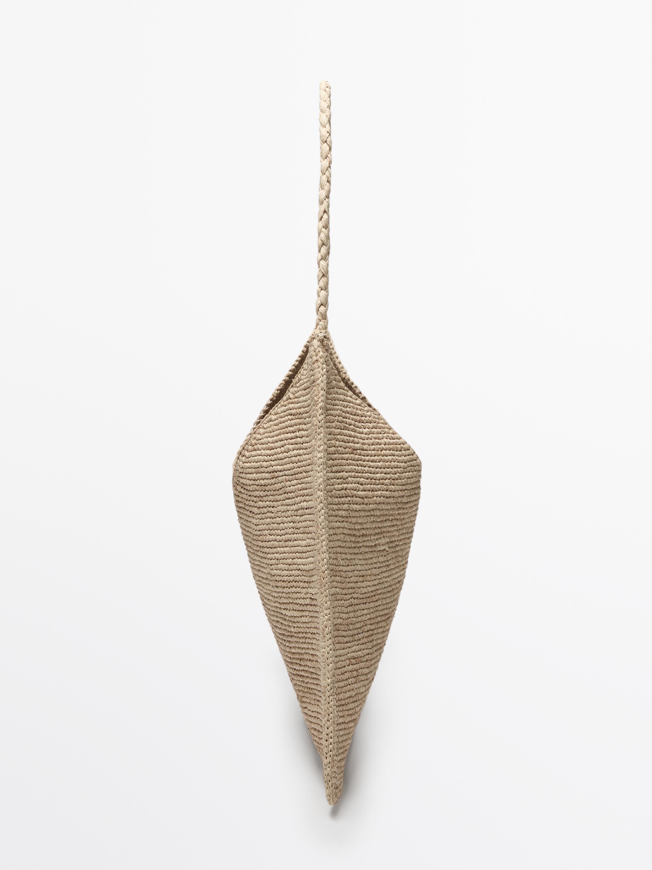 Raffia tote bag