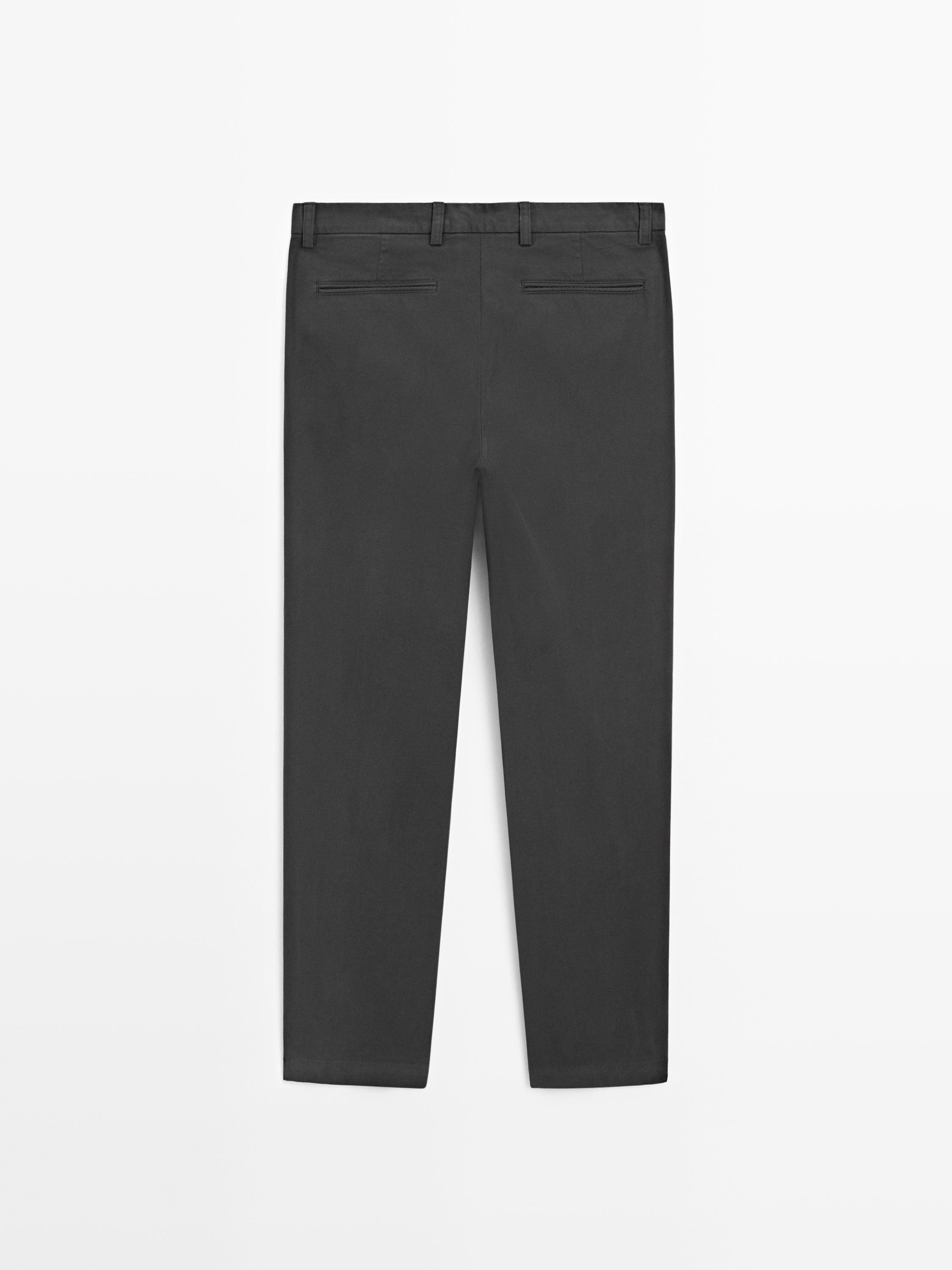 Strukturierte Slim-Fit-Hose