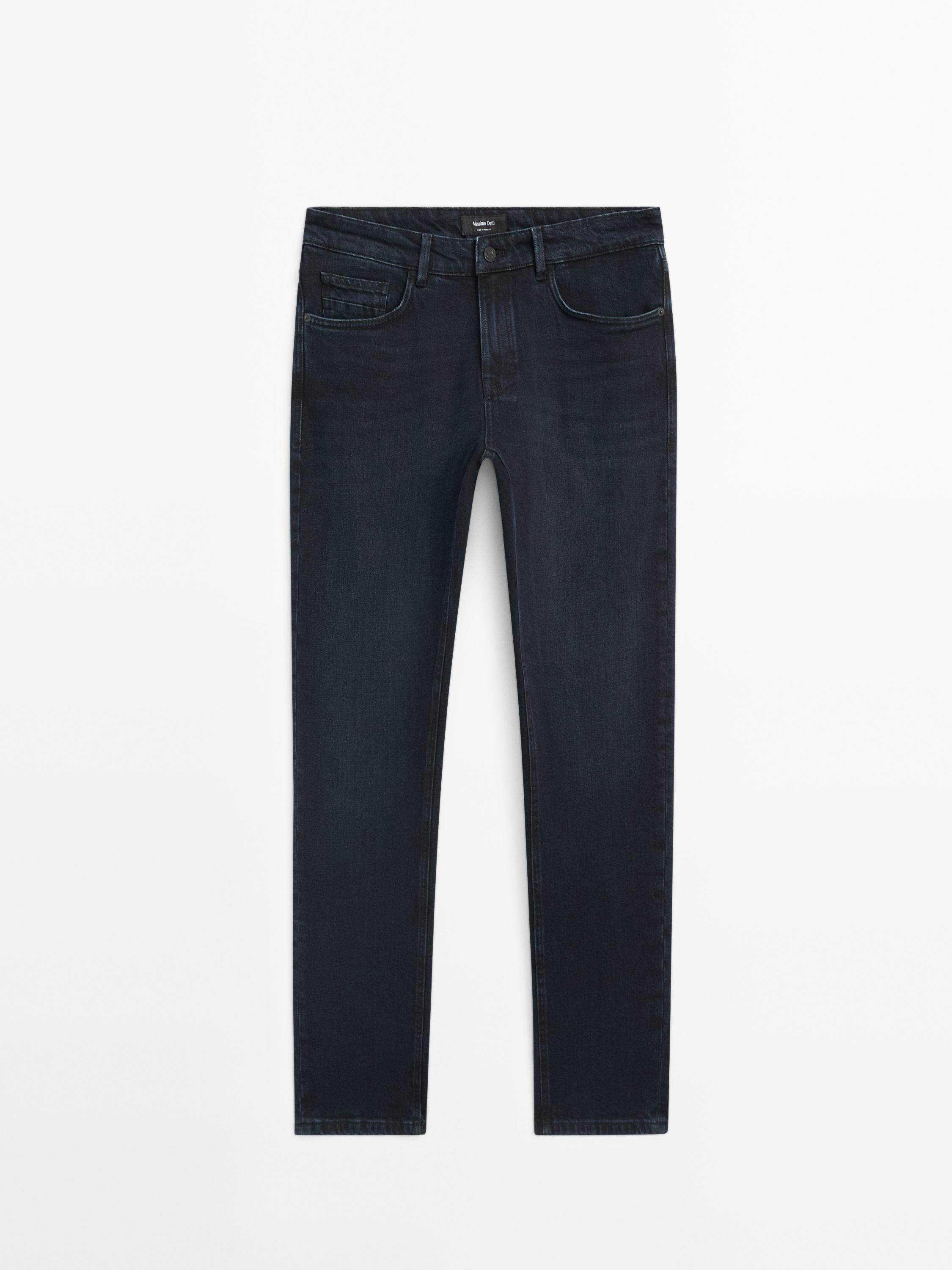 Cotton Blend Slim Fit Jeans Indigo Dressy Massimo Dutti cotton-blend-slim-fit-jeans-indigo-dressy-massimo-dutti