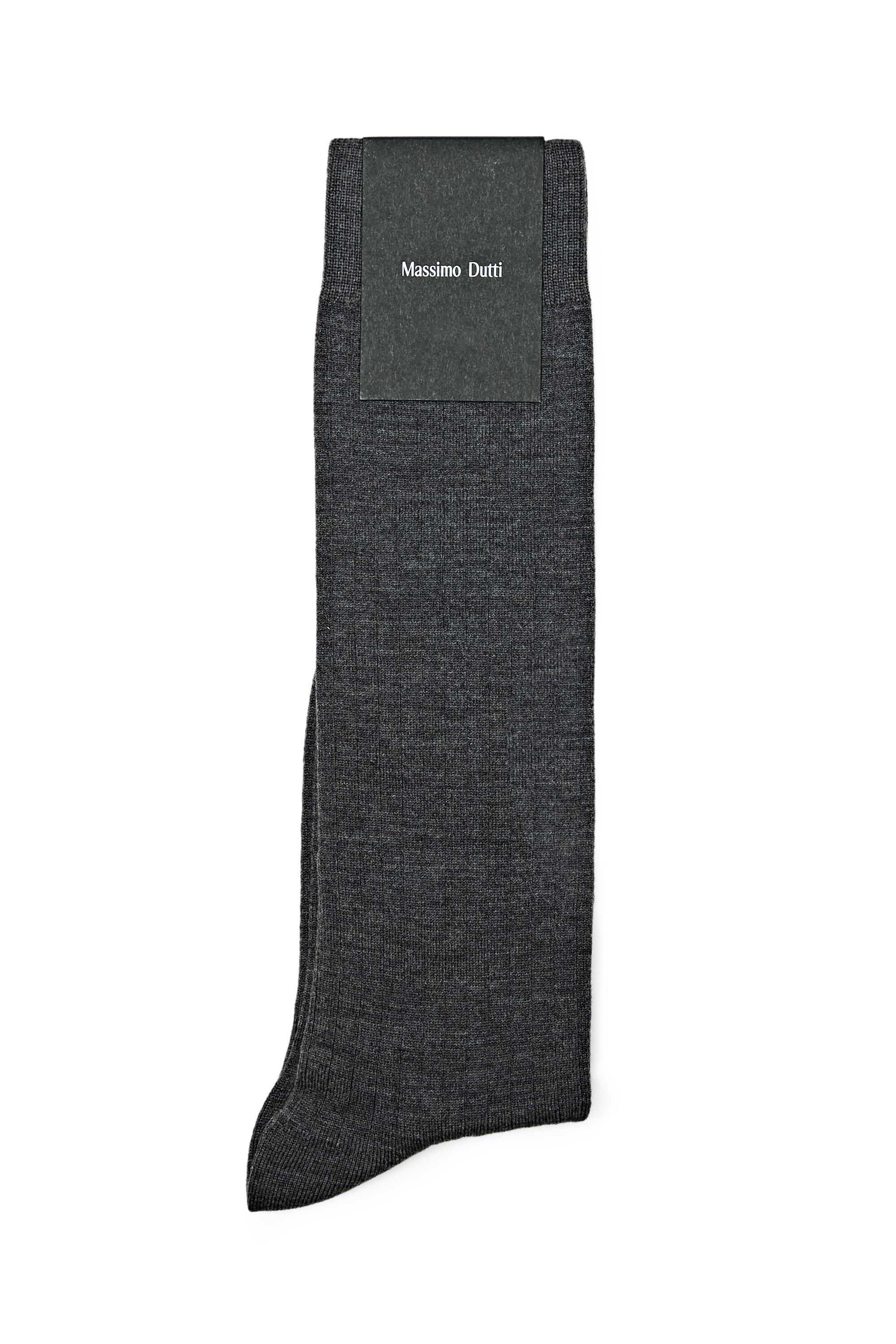 Ribbed socks — GREY