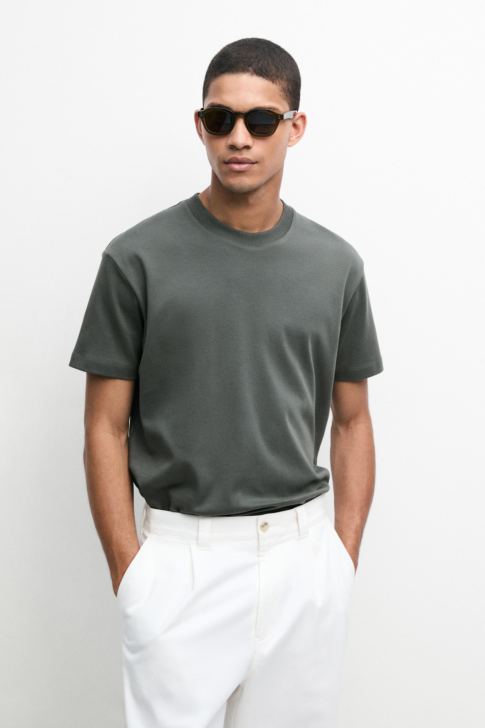 100% cotton short sleeve T-shirt — GREEN
