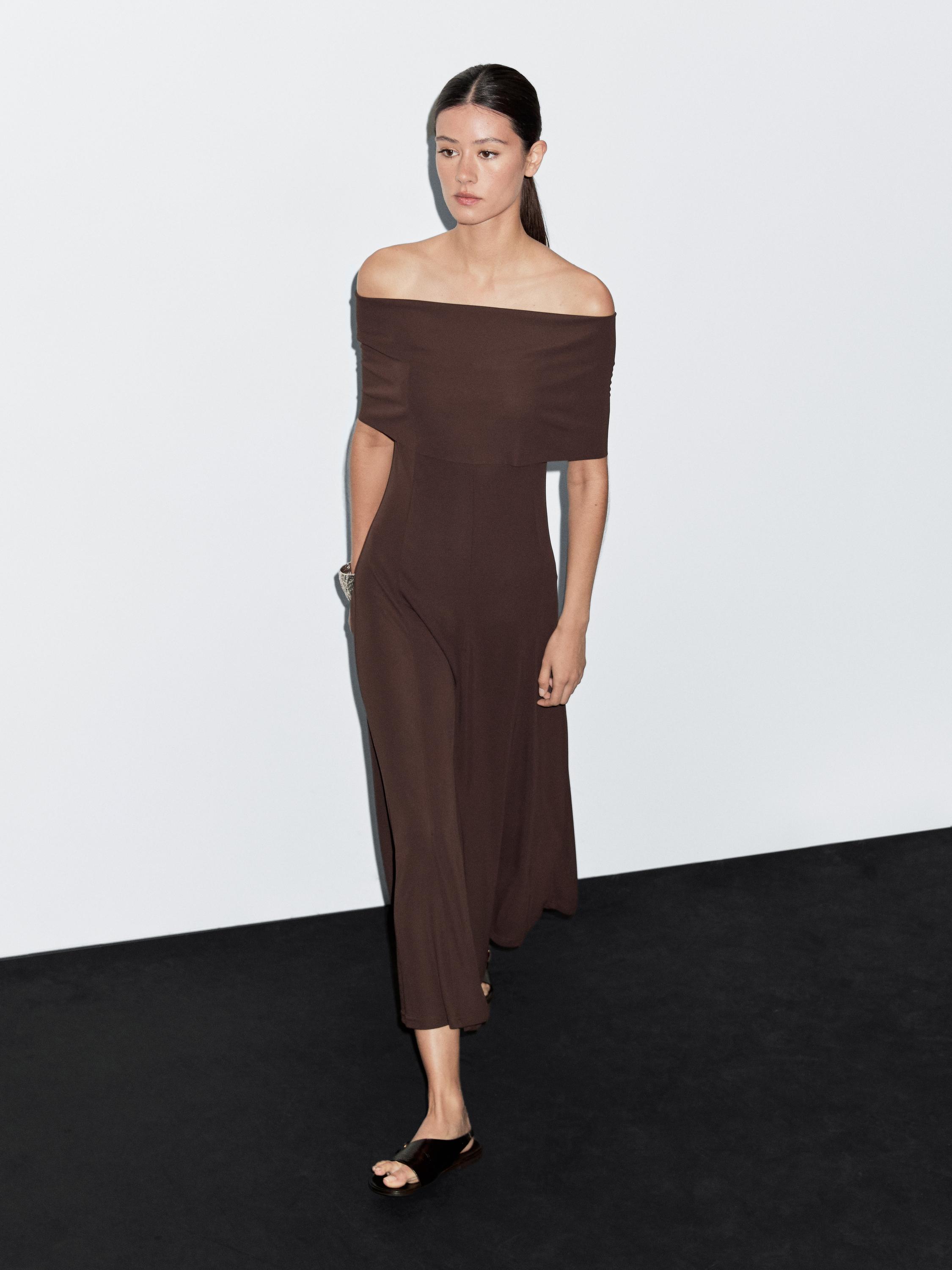 Long strapless dress
