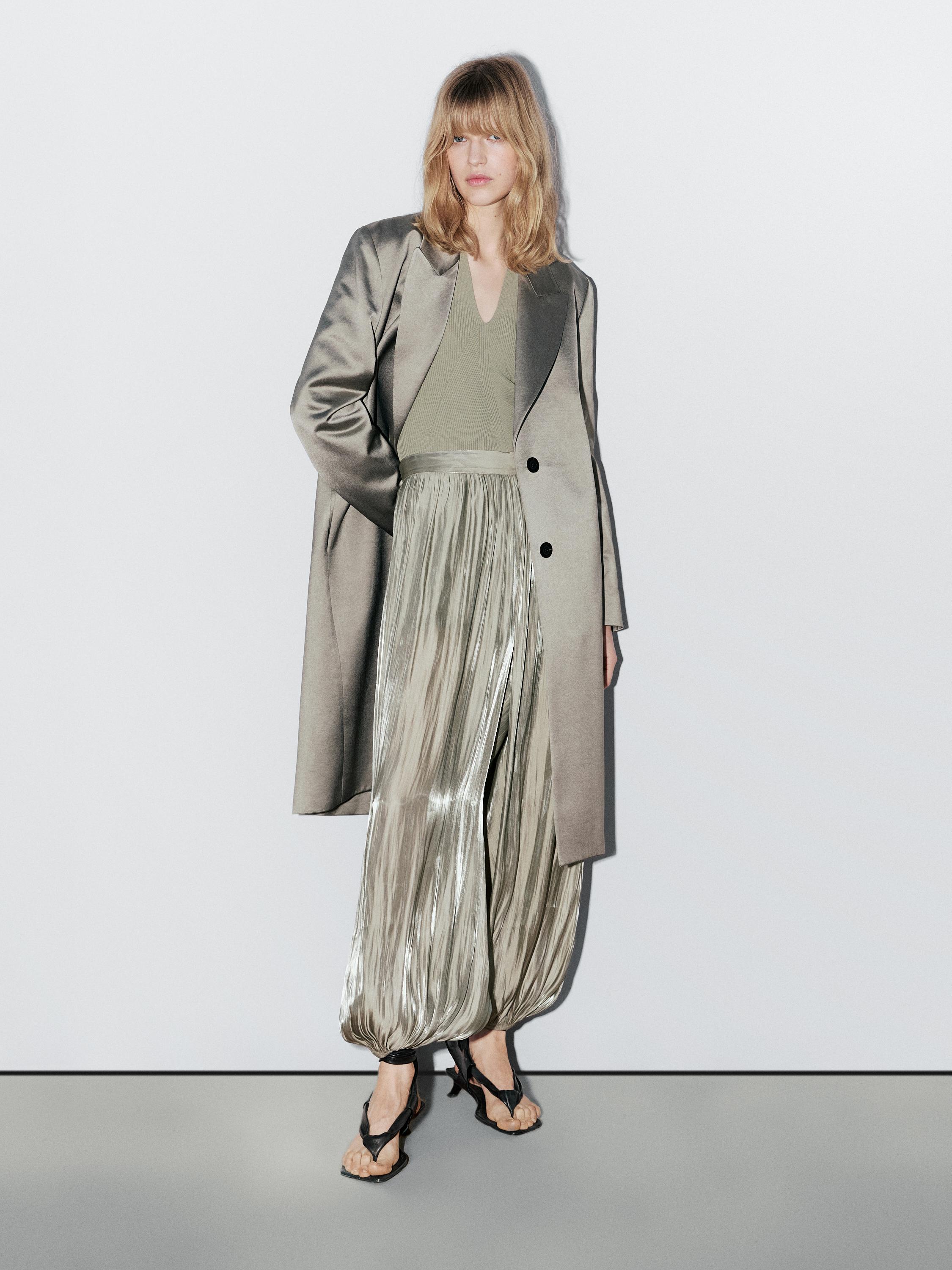 Pantalón bombacho brillante - STUDIO