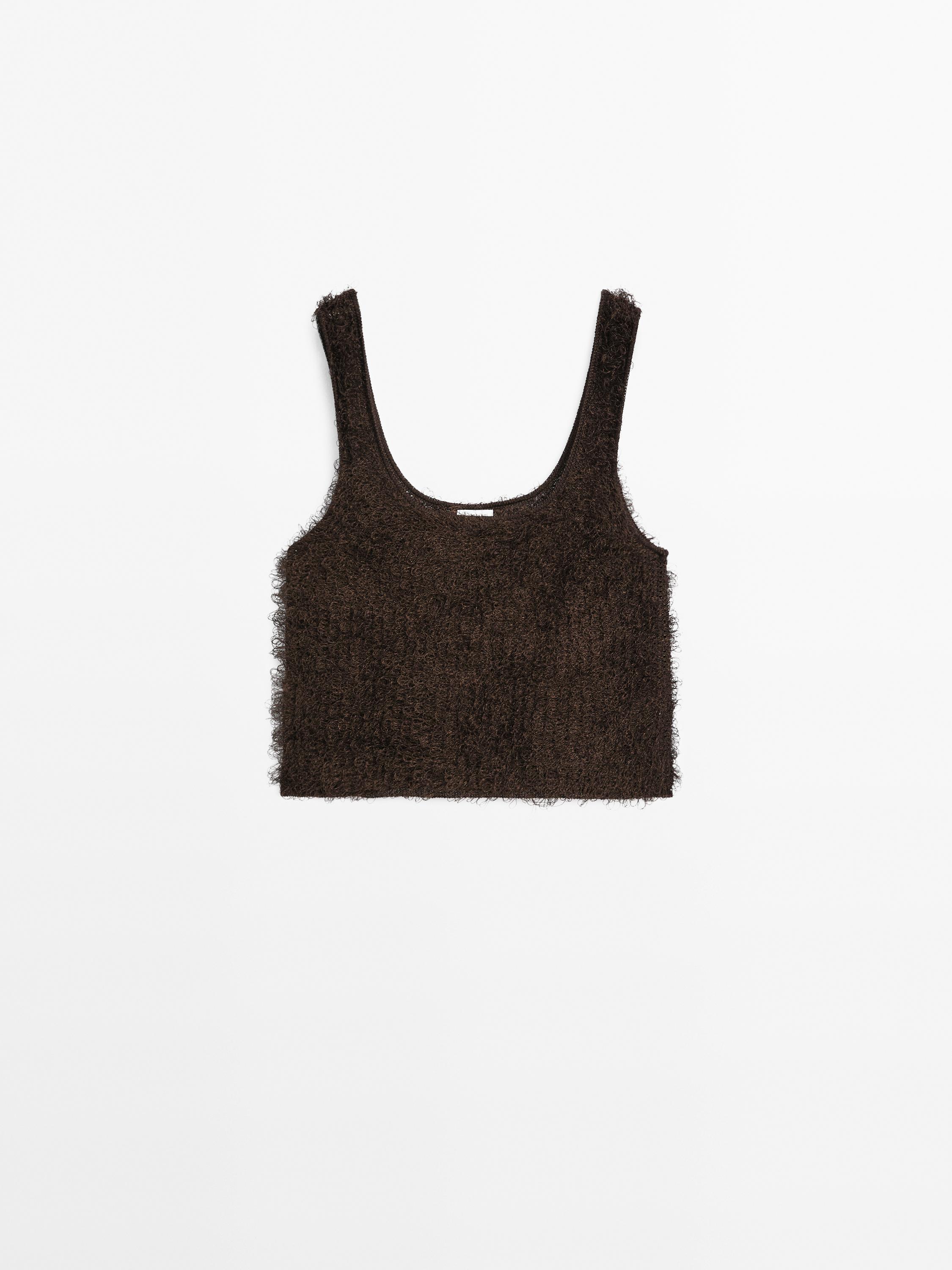 Top en maille à fil bouclé - Studio