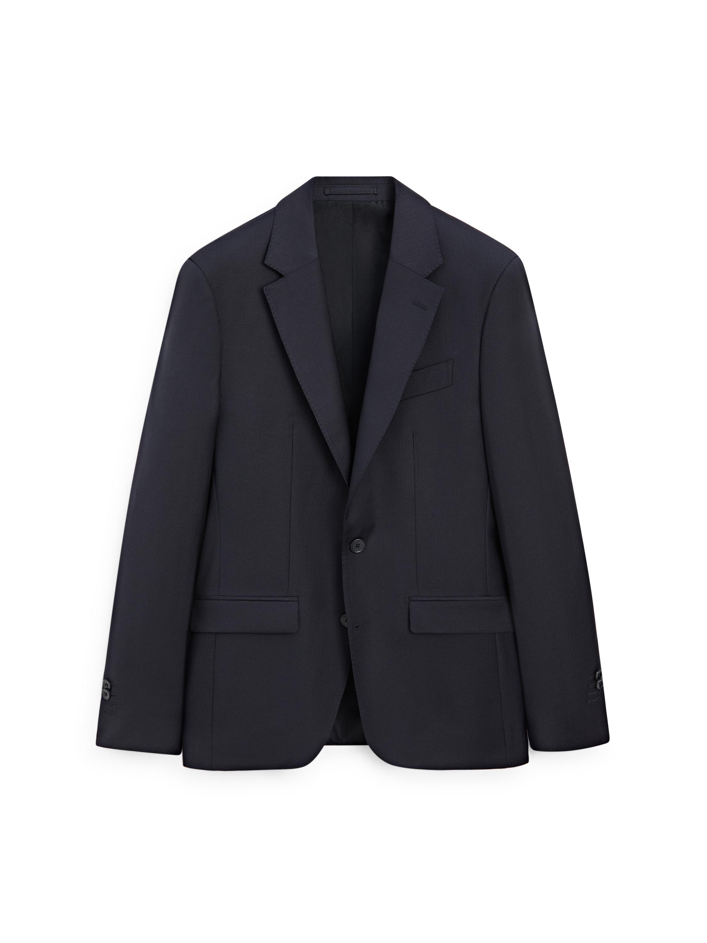 100% cool wool suit blazer — NAVY BLUE