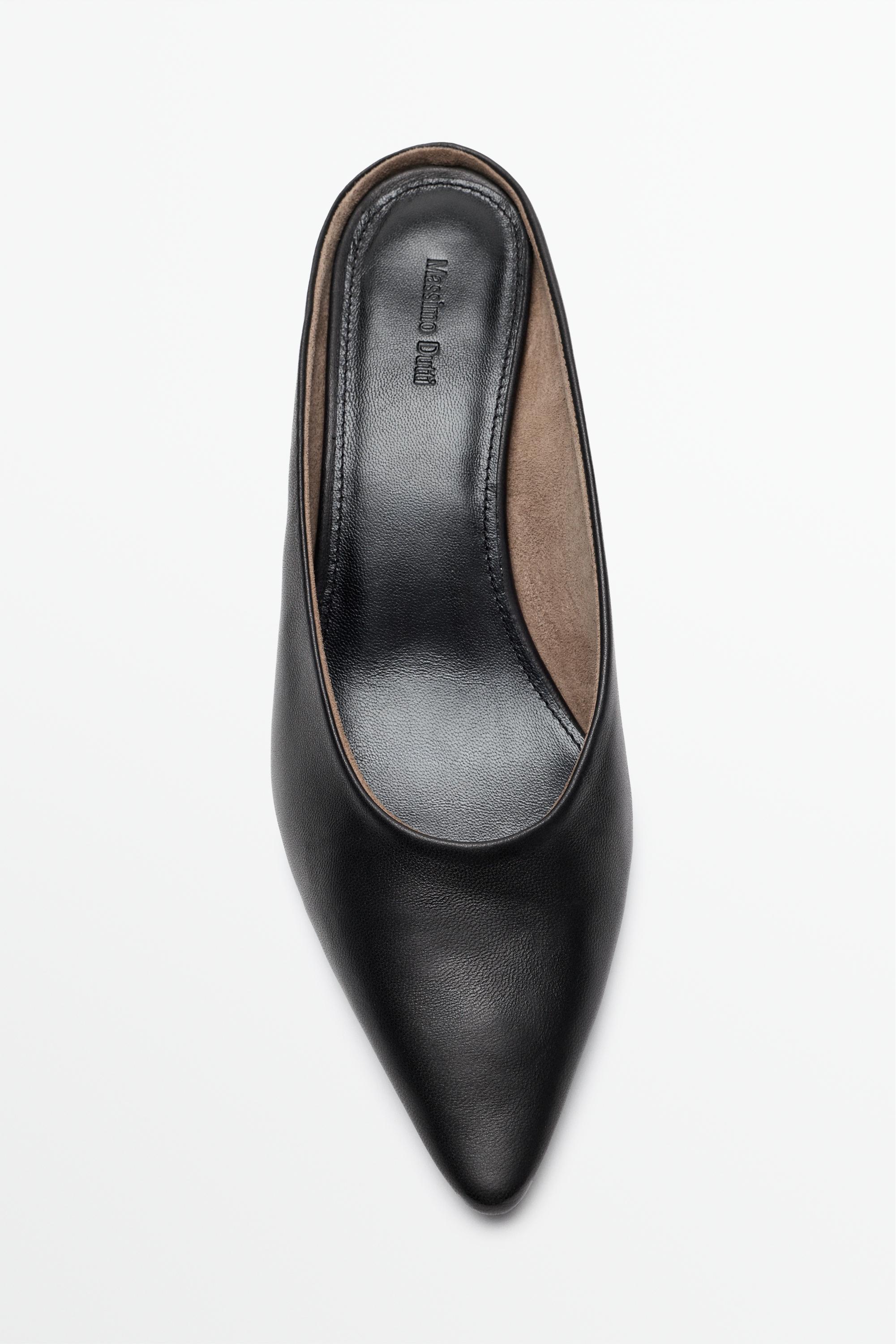 Wedge heel mule