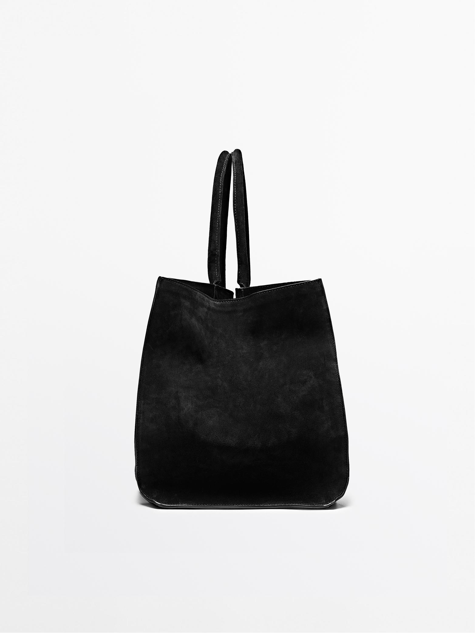 Sac XL en cuir finition daim - LIMITED