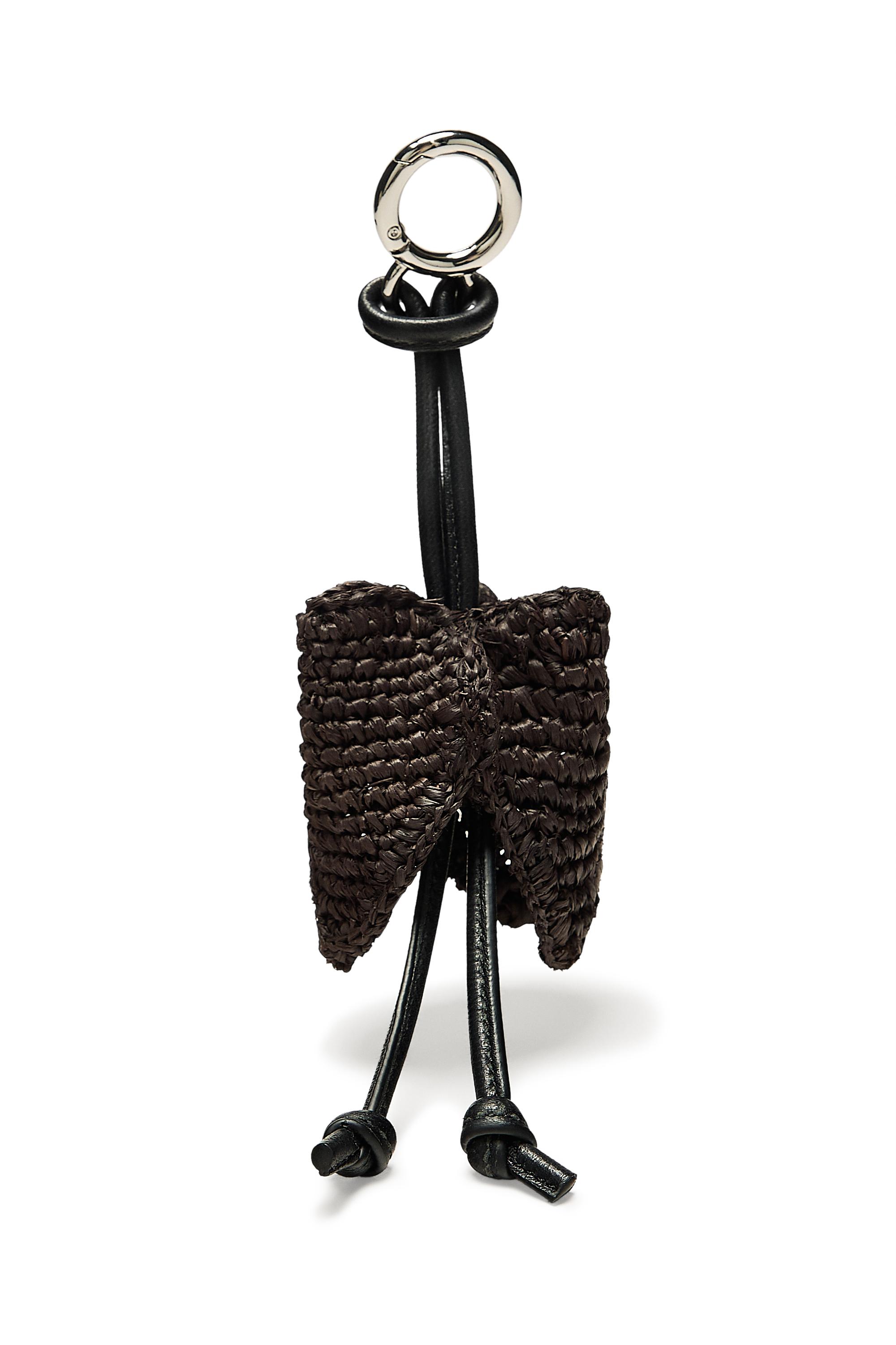 Raffia tulip charm — BROWN