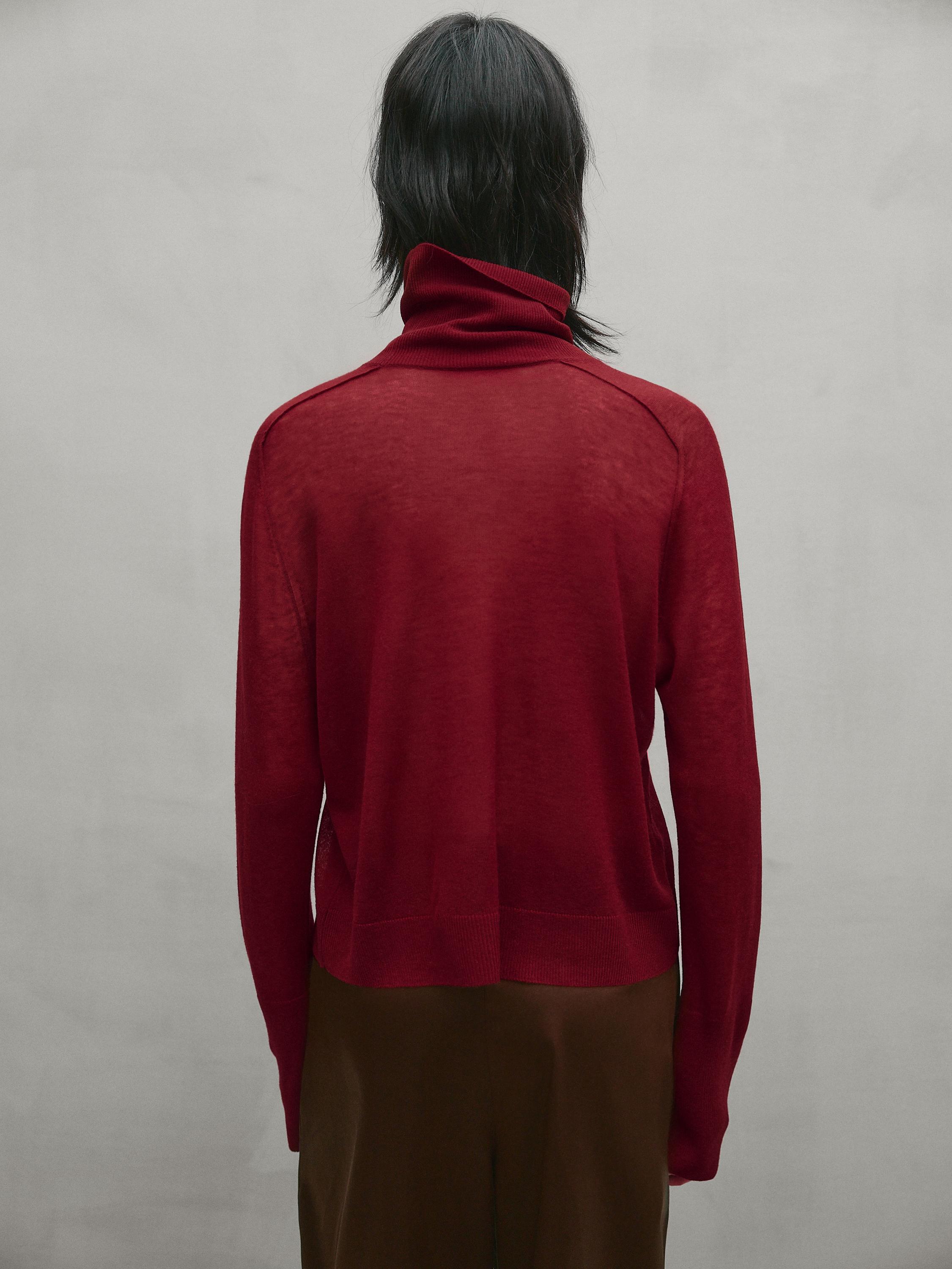 Cropped flowing knit sweater - Studio