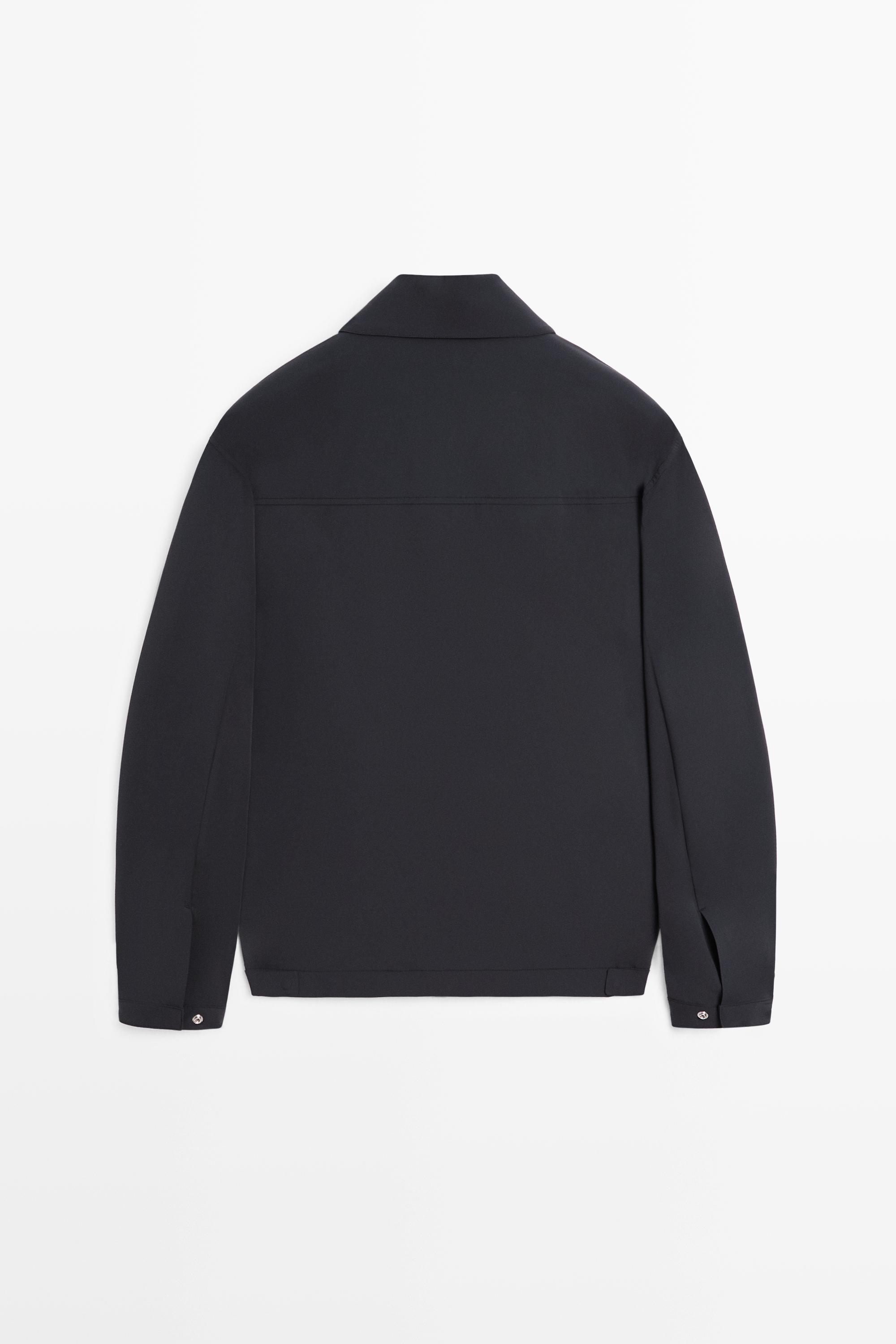 Lightweight short jacket — NAVY BLUE