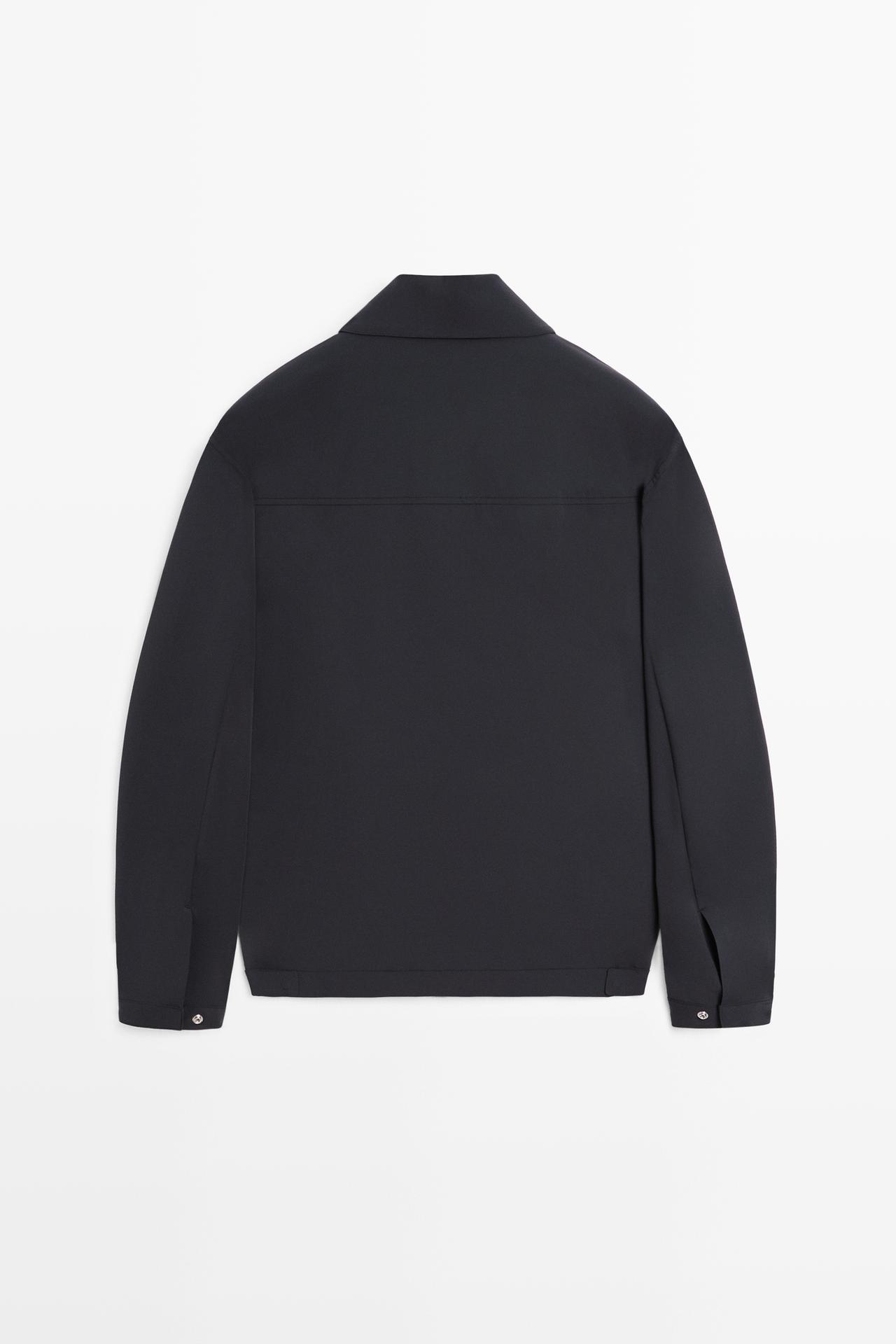 Lightweight short jacket — NAVY BLUE