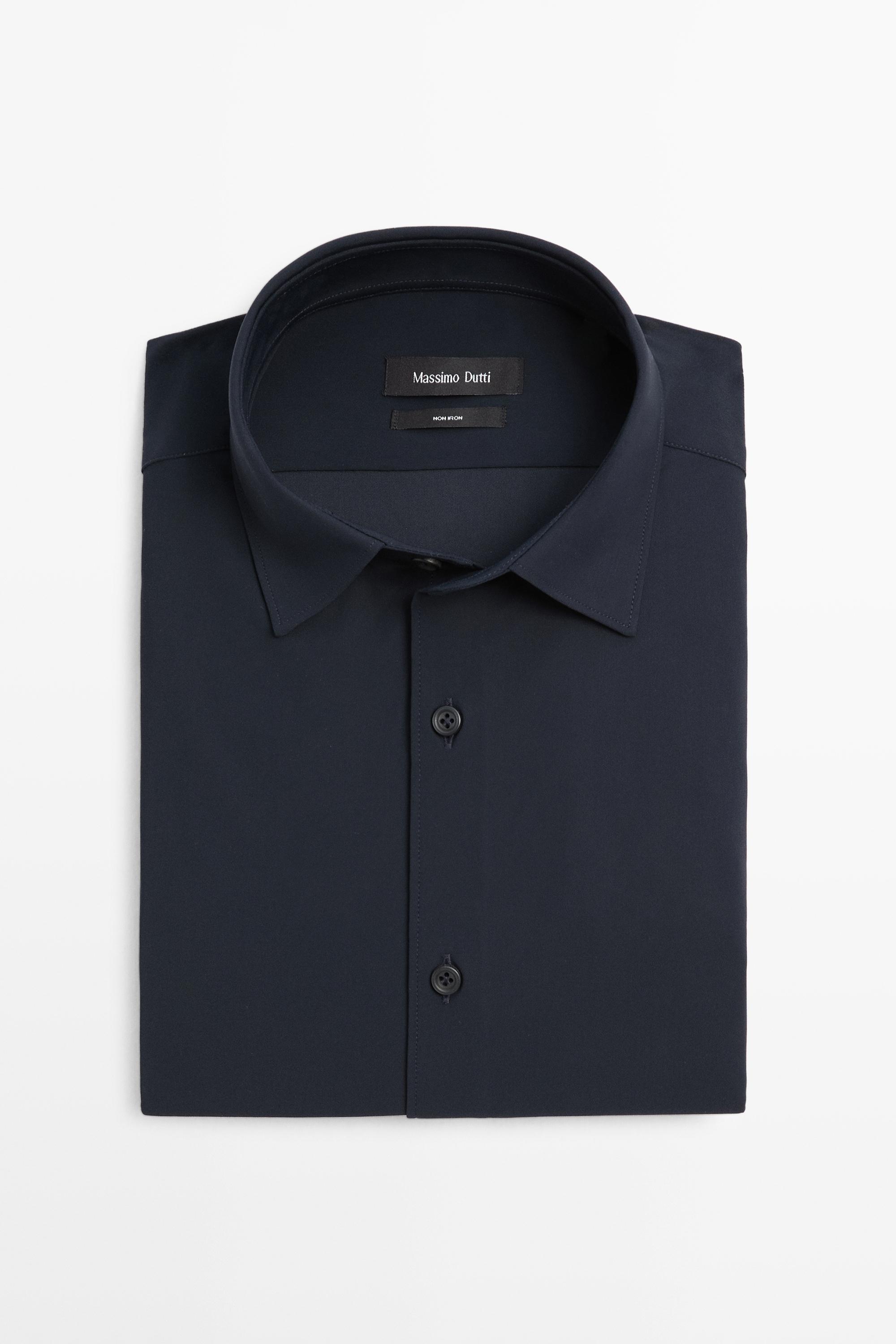 Slim-Fit-Hemd aus Stretchgewebe
