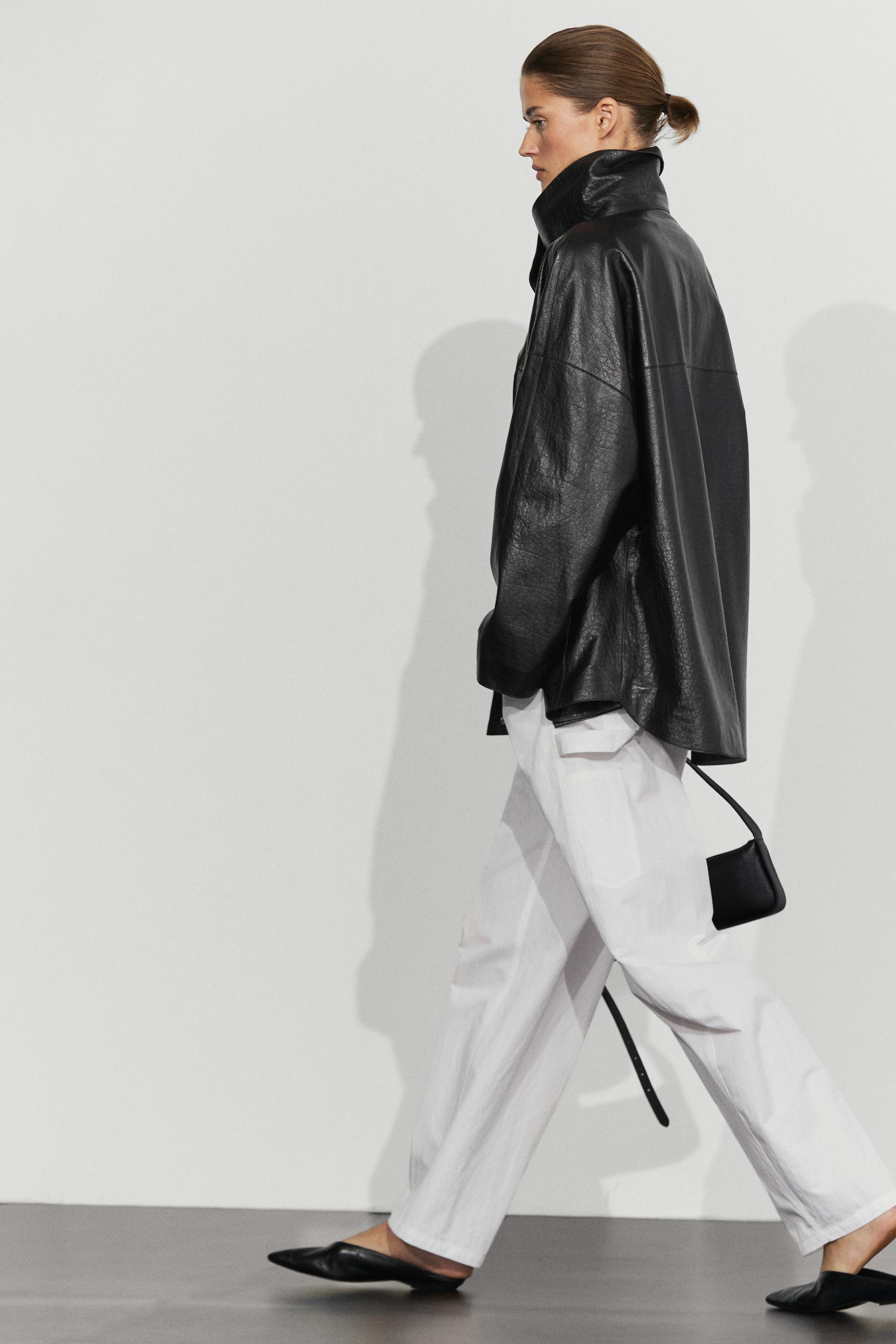 Cotton cargo pants — WHITE