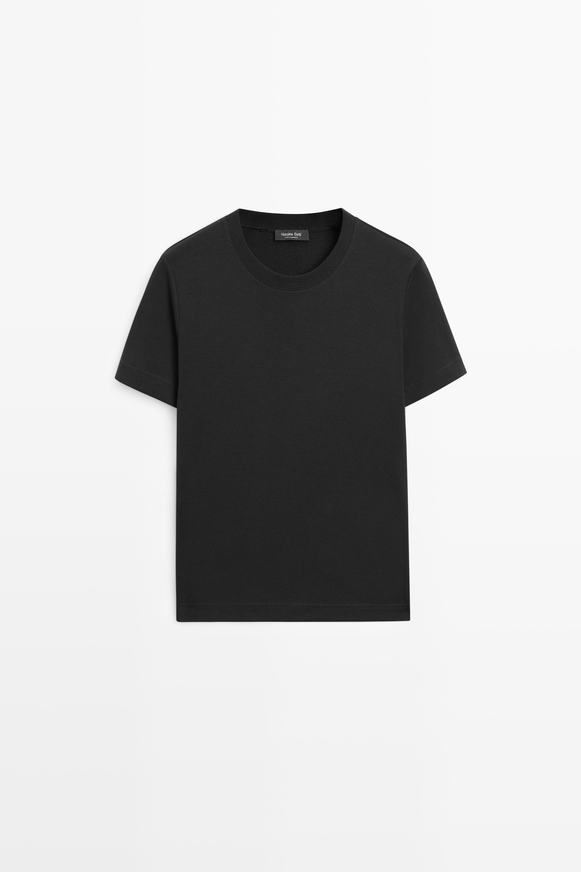 Short sleeve interlock T-shirt — BLACK