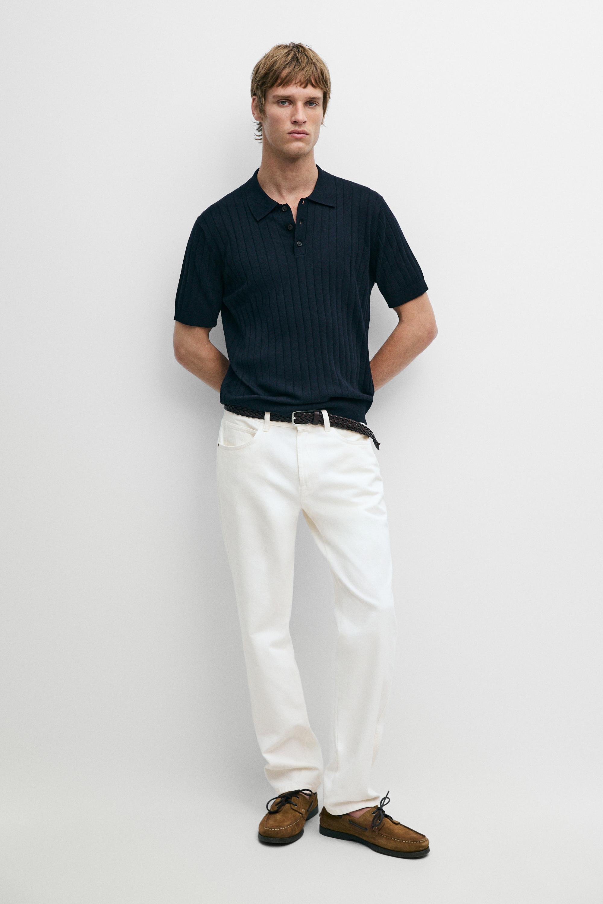 Massimo Dutti Pamuklu fitilli triko polo görsel 8