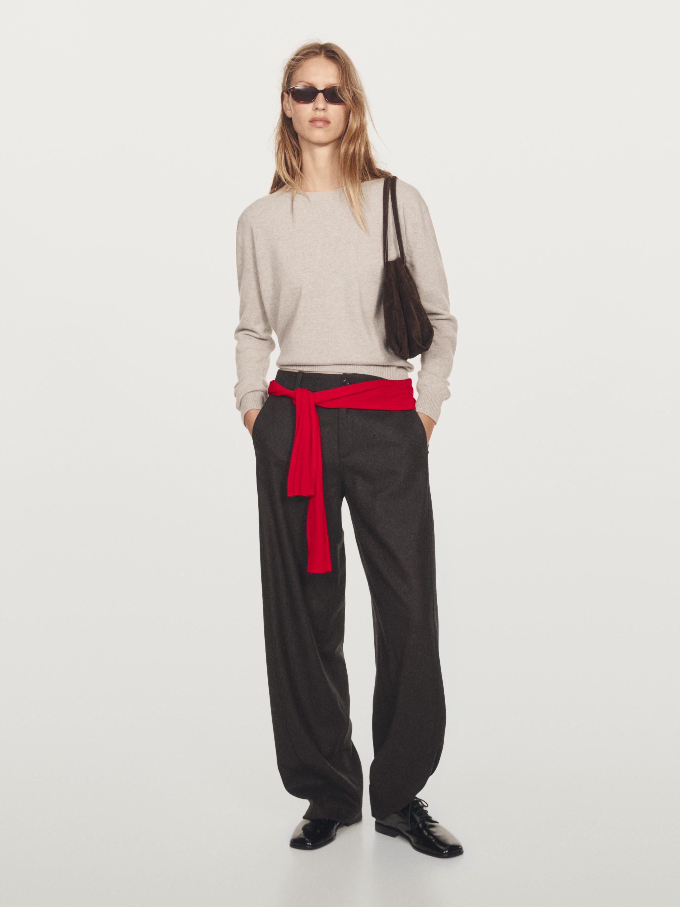 Jersey cuello redondo 100% cashmere