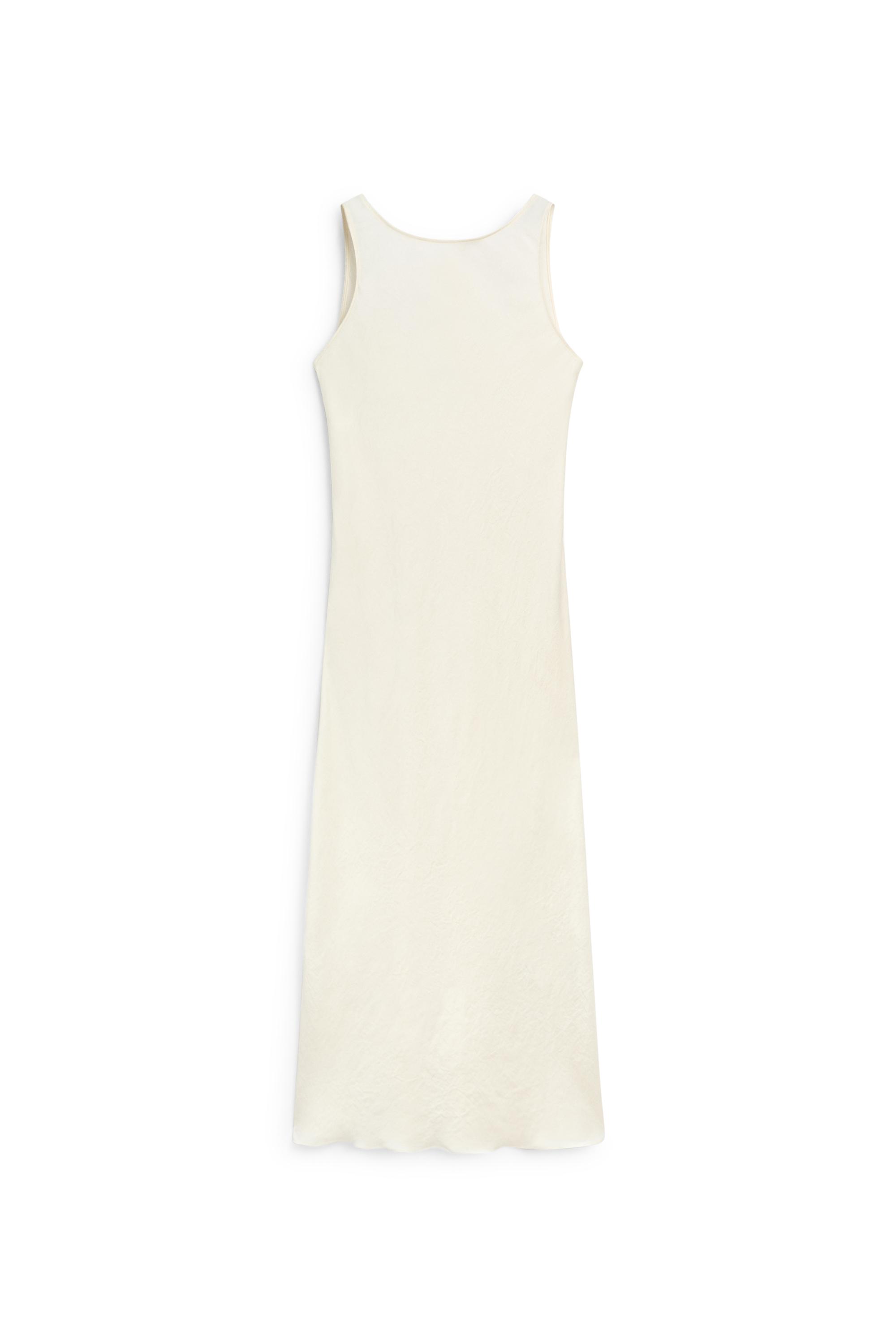 Satin midi dress — SAND BROWN
