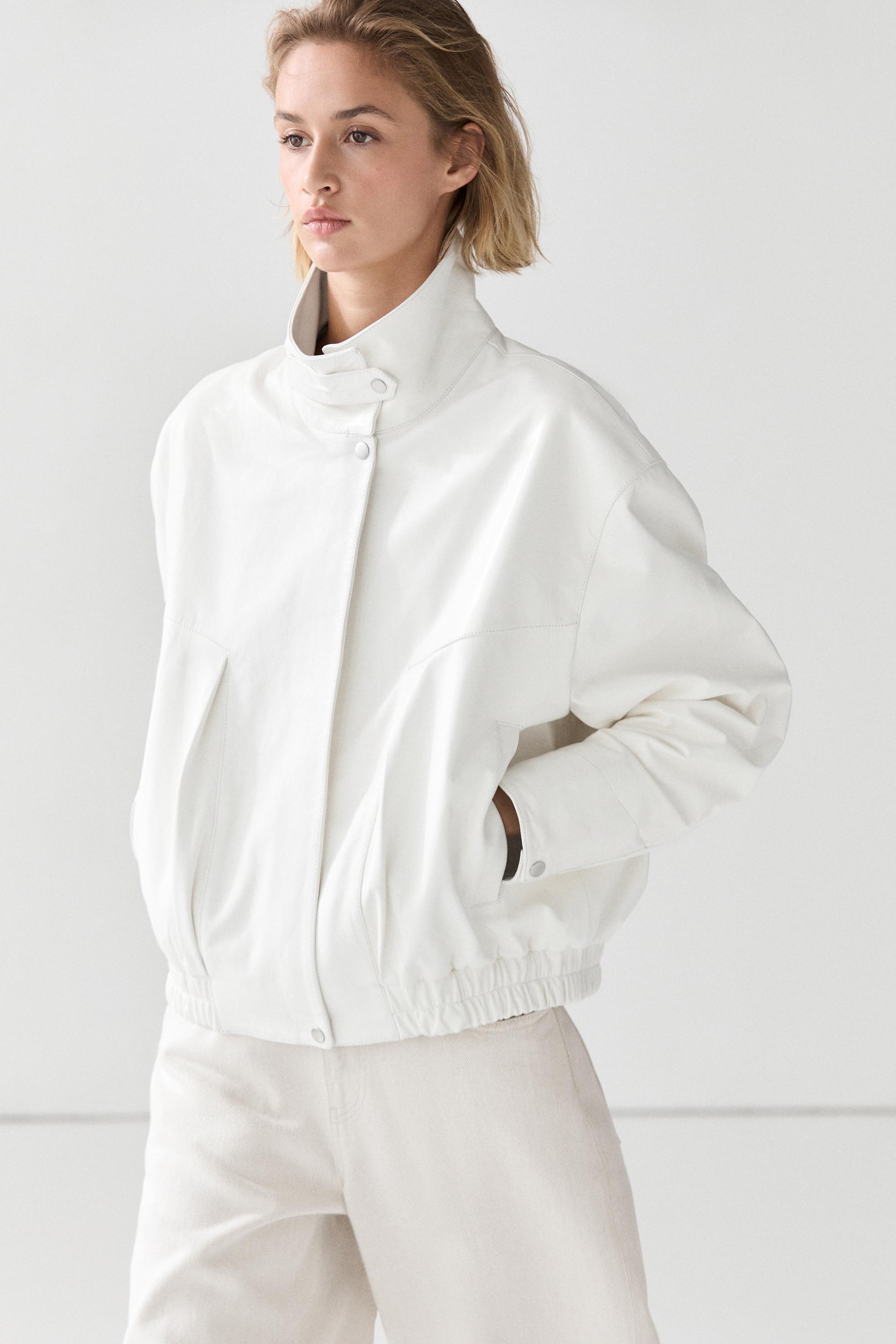 Chamarra bomber piel napa