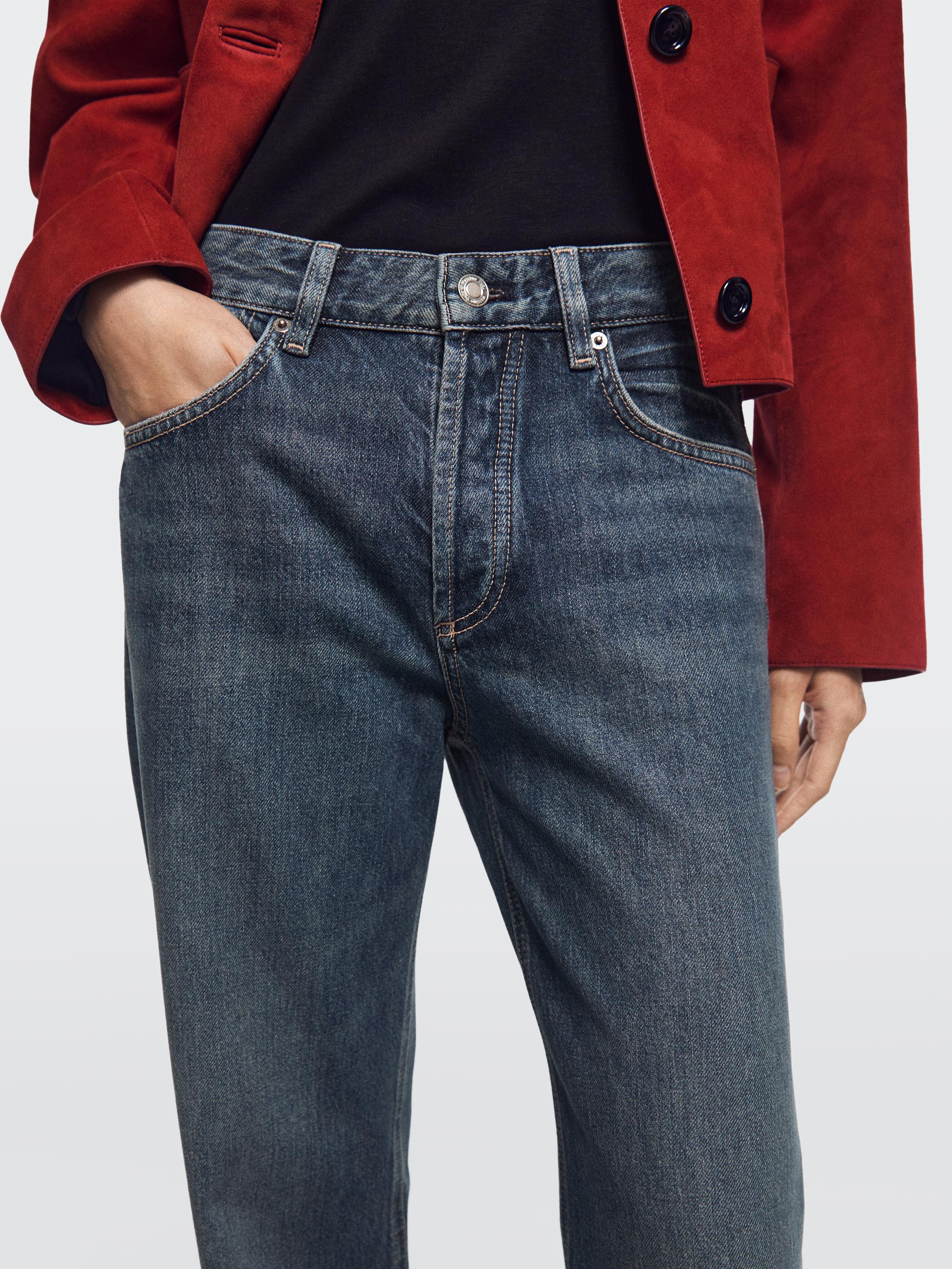Mid-rise wide-leg jeans — MEDIUM BLUE