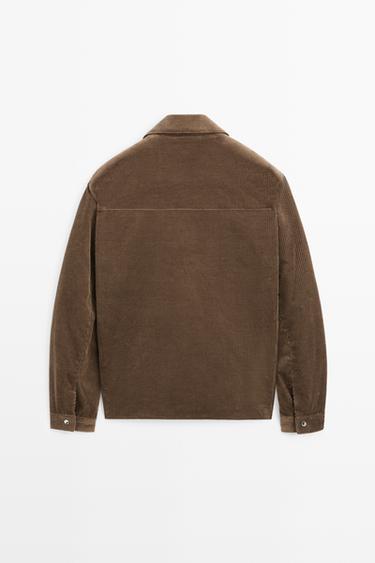 Corduroy jacket with zip — BEIGE 6