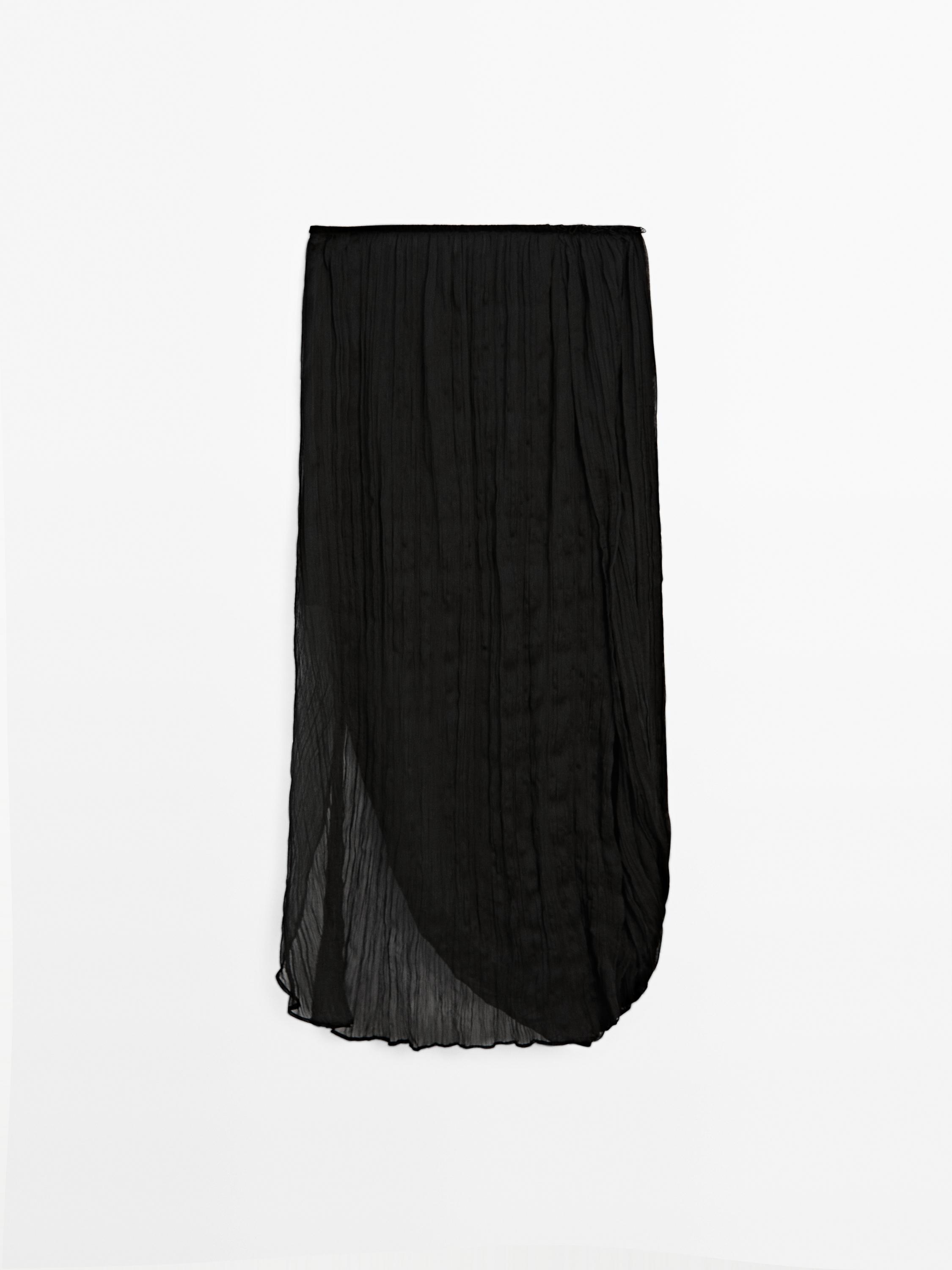 Pleated skirt with fold detail - Limited Edition
