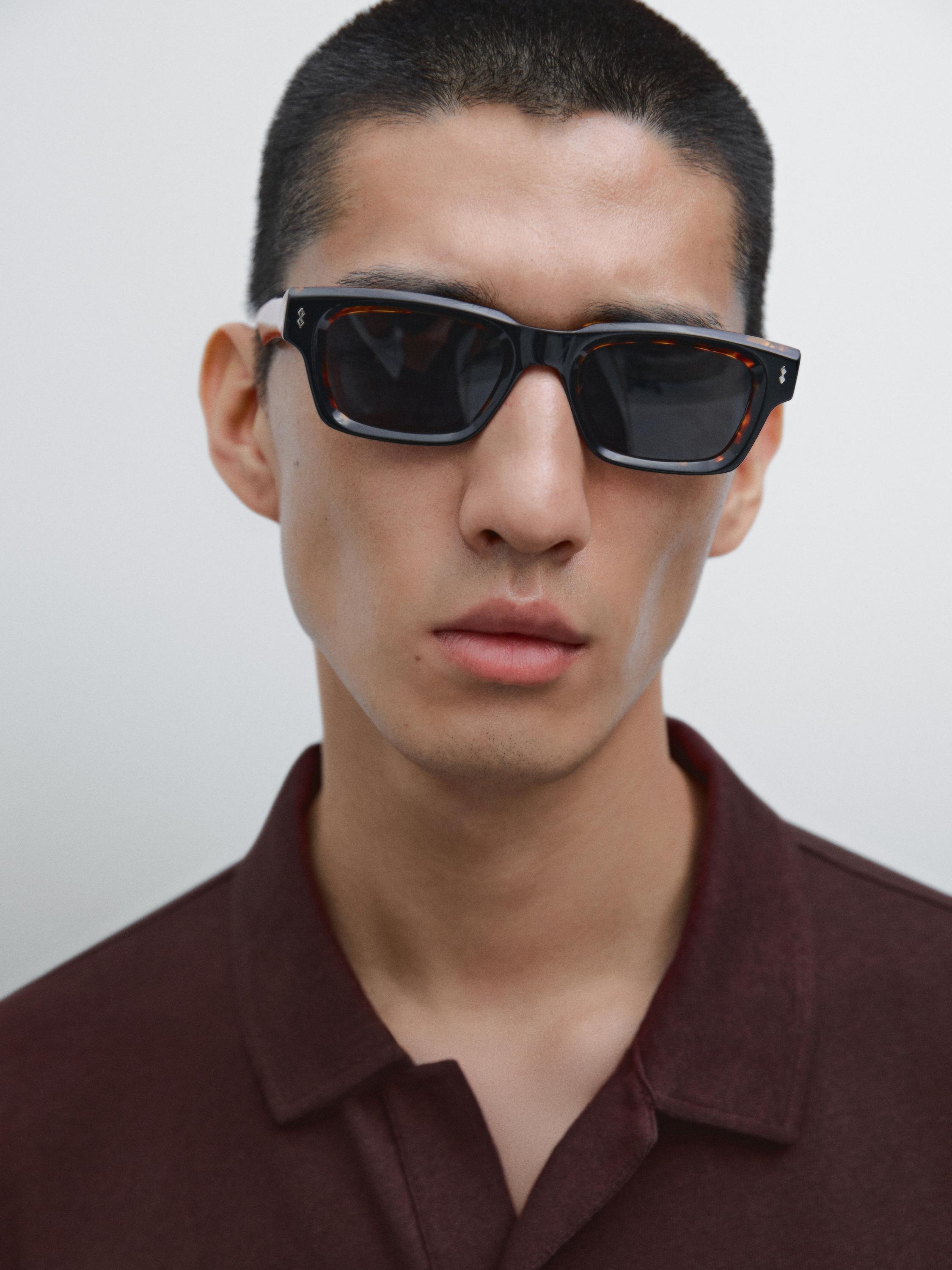 Linen blend short sleeve polo shirt