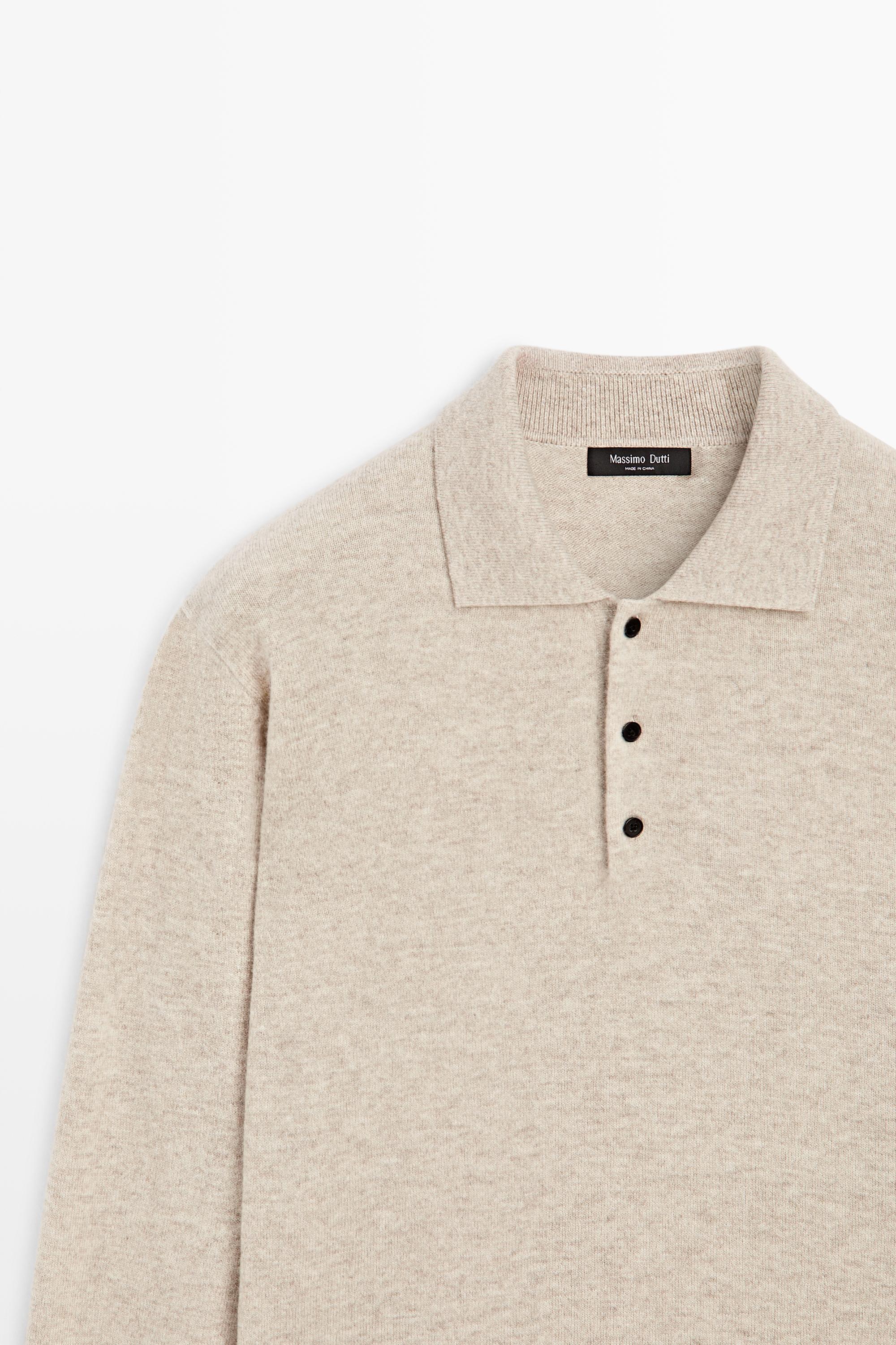 Polopullover aus Woll-Kaschmir-Mischung