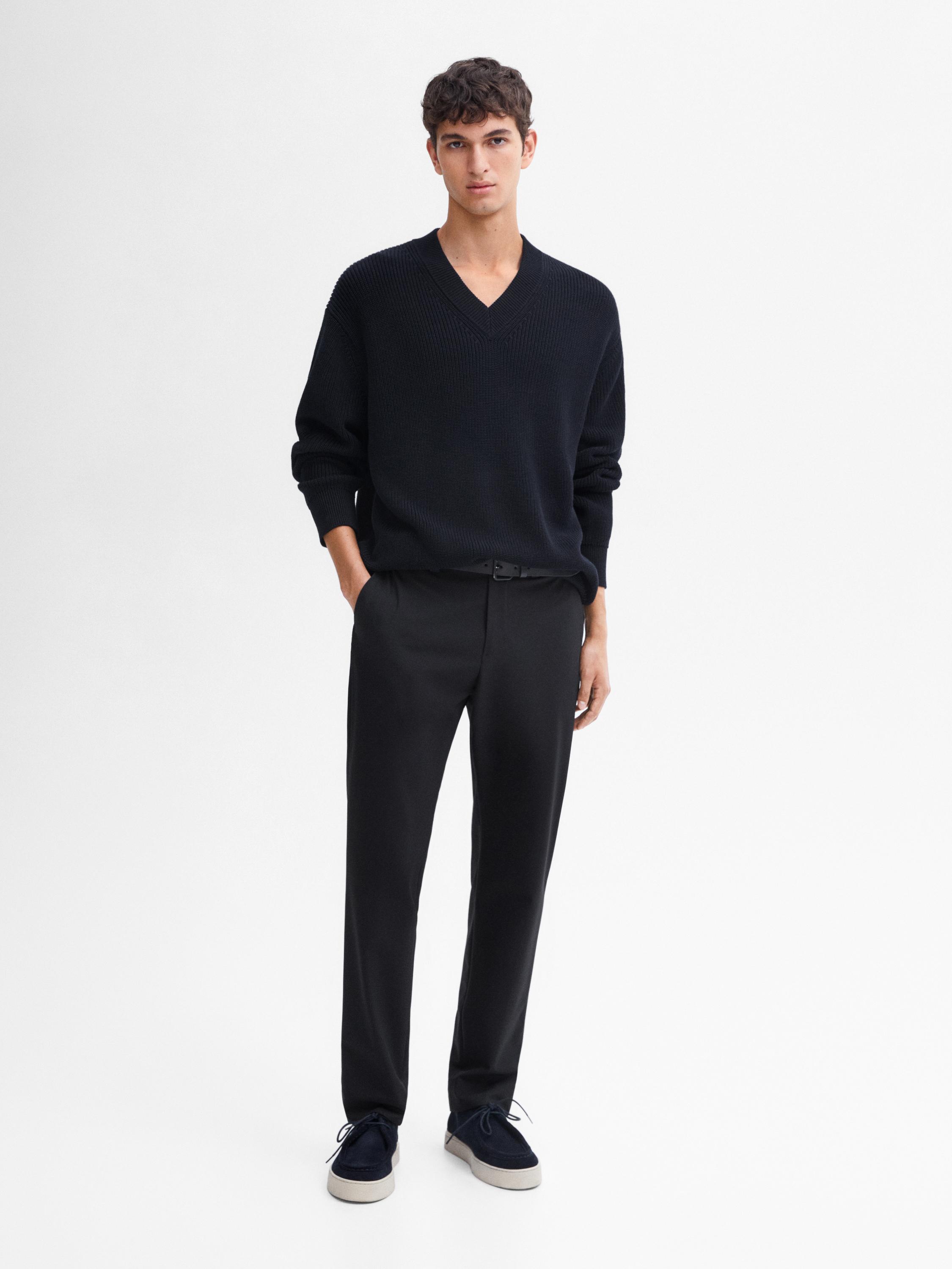 Technical trousers with waistband detail