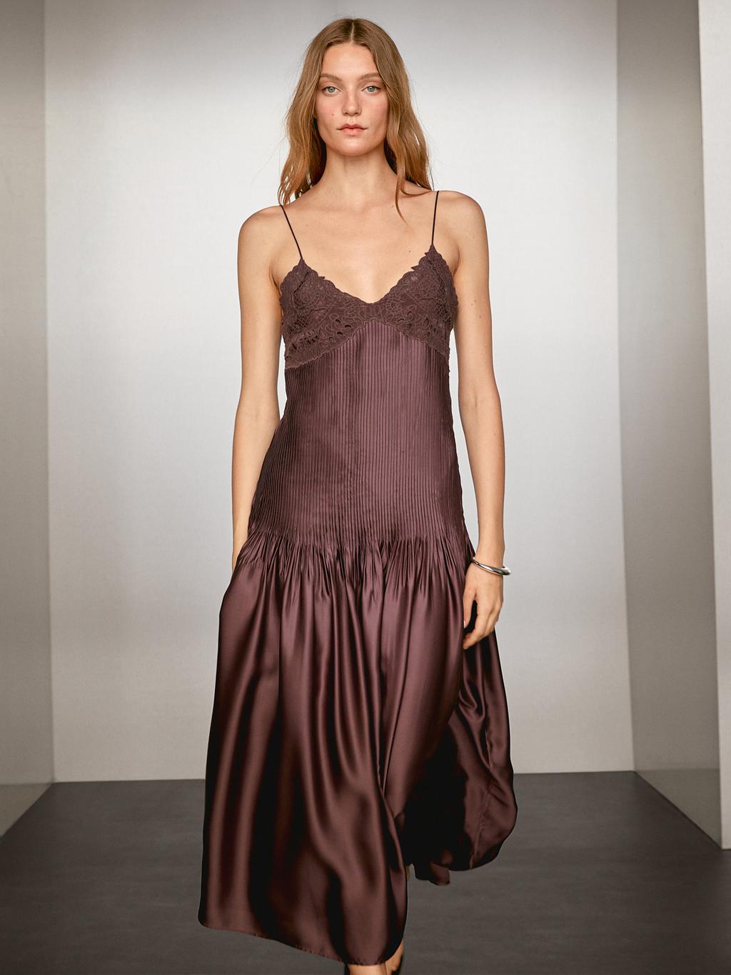 Long Satin Dress main image 1