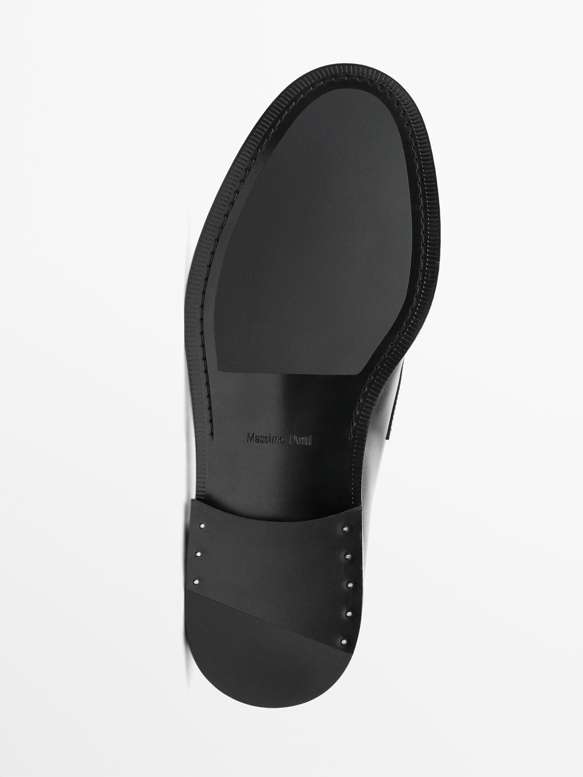 Smart nappa loafers — BLACK