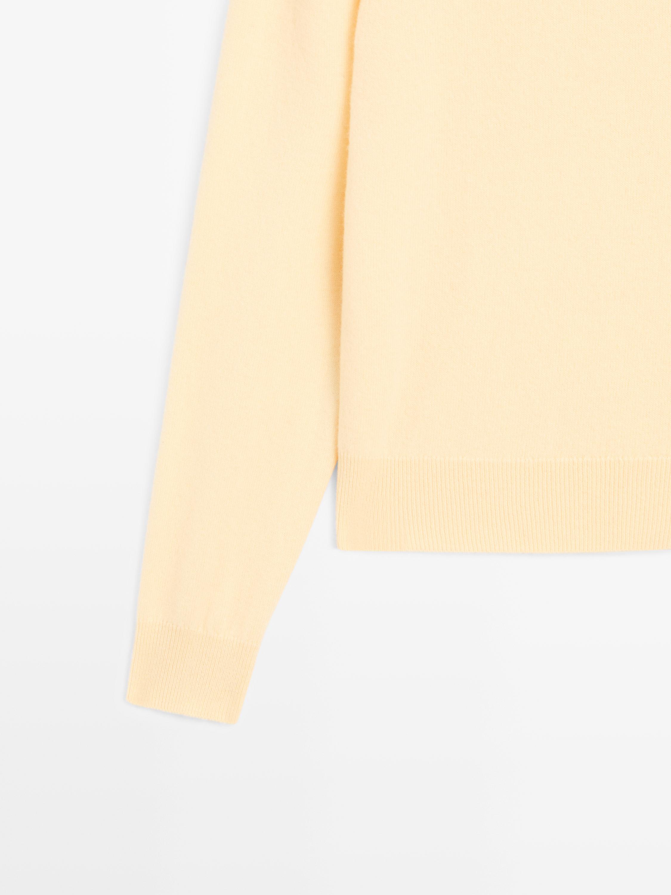 Sweter z mieszanki wełny z okrągłym dekoltem
